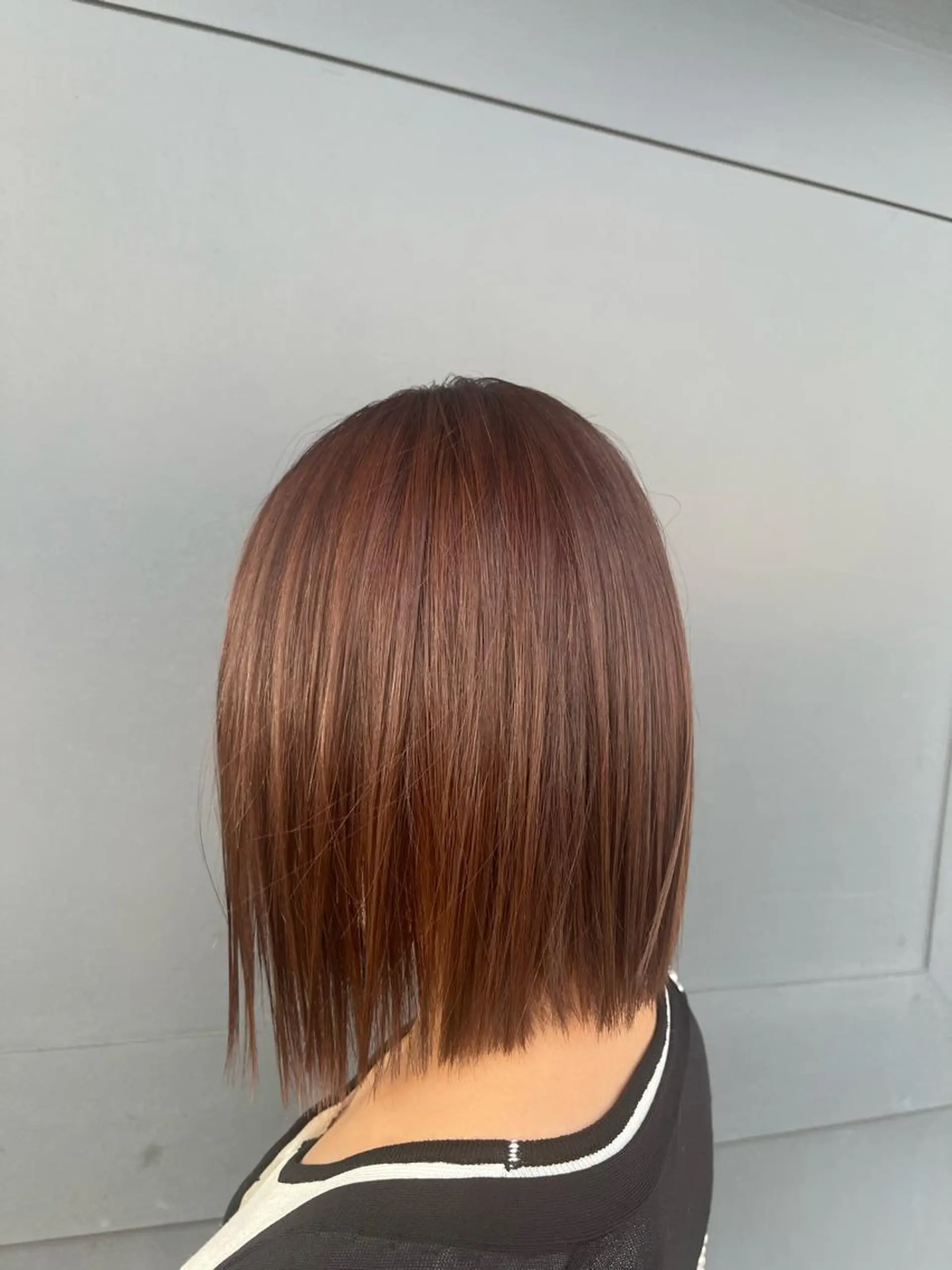 カラー カット 縮毛矯正 トリートメント 下山 萌華のヘアスタイル