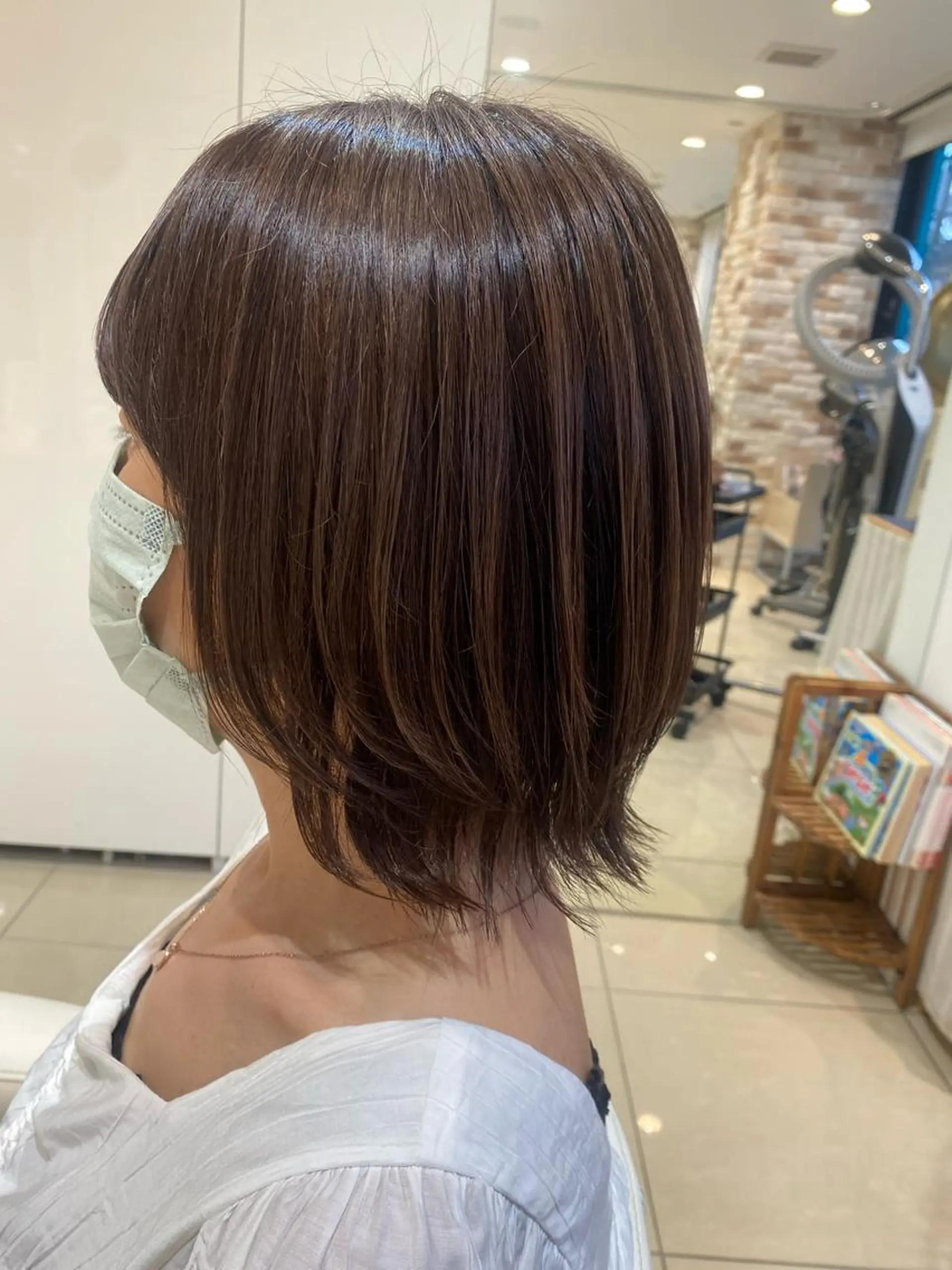 ミディアム カラー 🩵波巻き／ツイスパ HARU💎のヘアスタイル