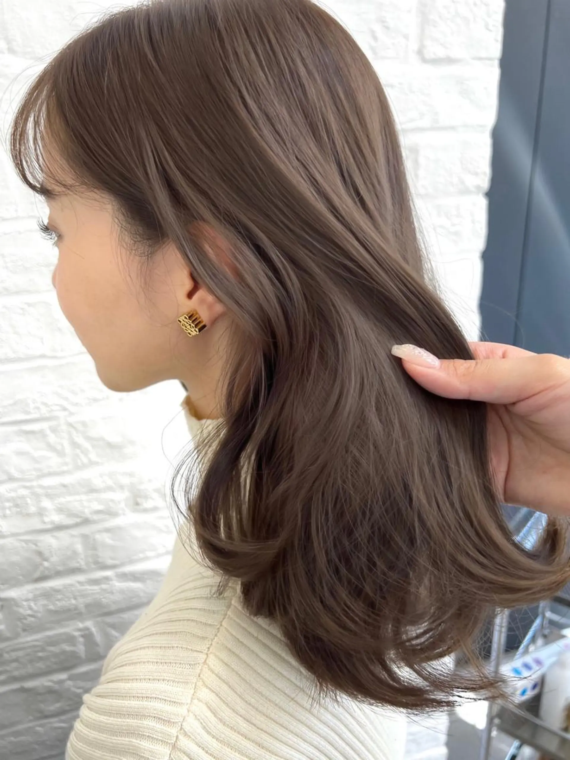 カラー 韓国ヘア♡ 顔まわりカットayaのヘアスタイル