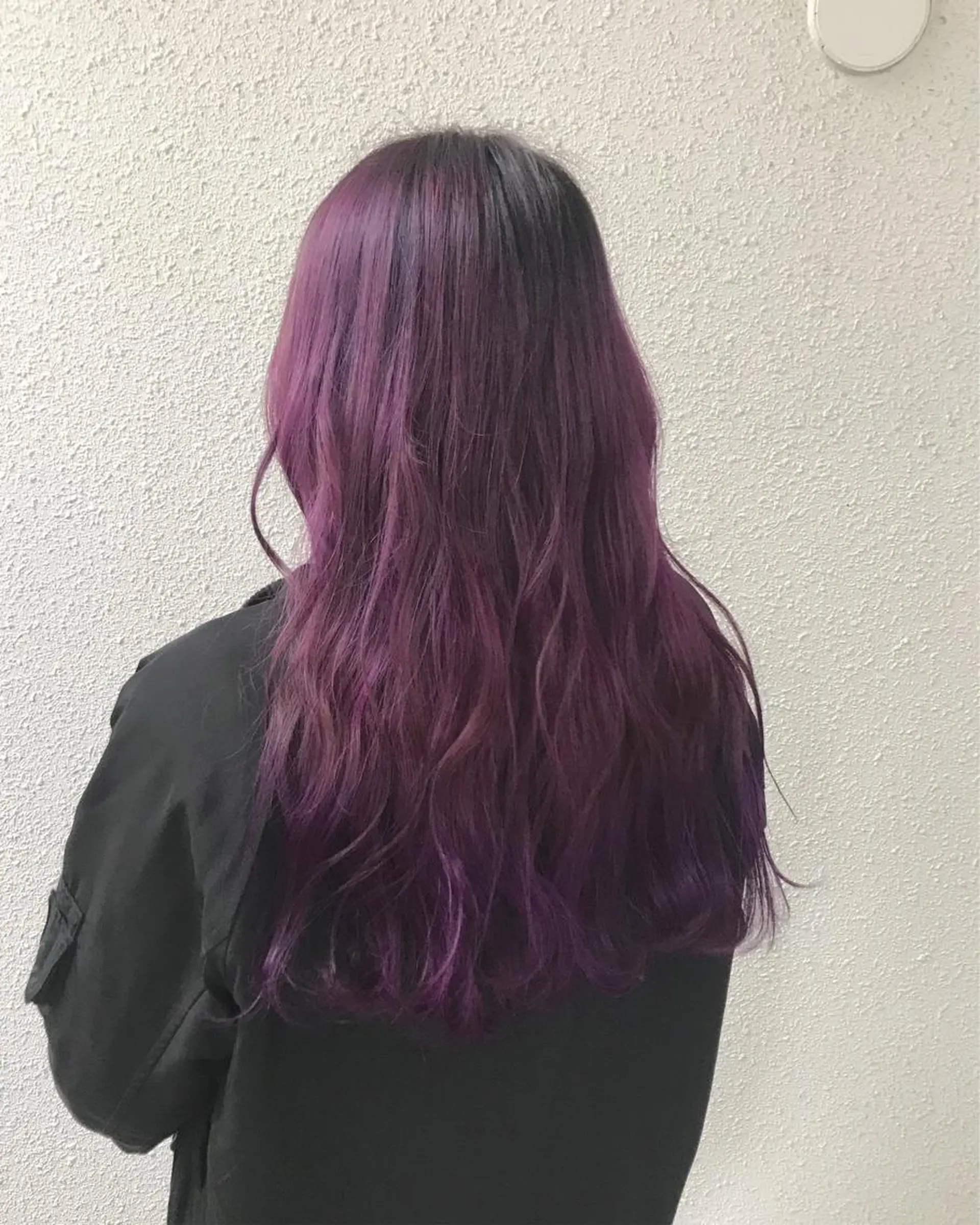 ロング カラー パープルカラー インナーカラー/天神 ブリーチ/吉田のヘアスタイル