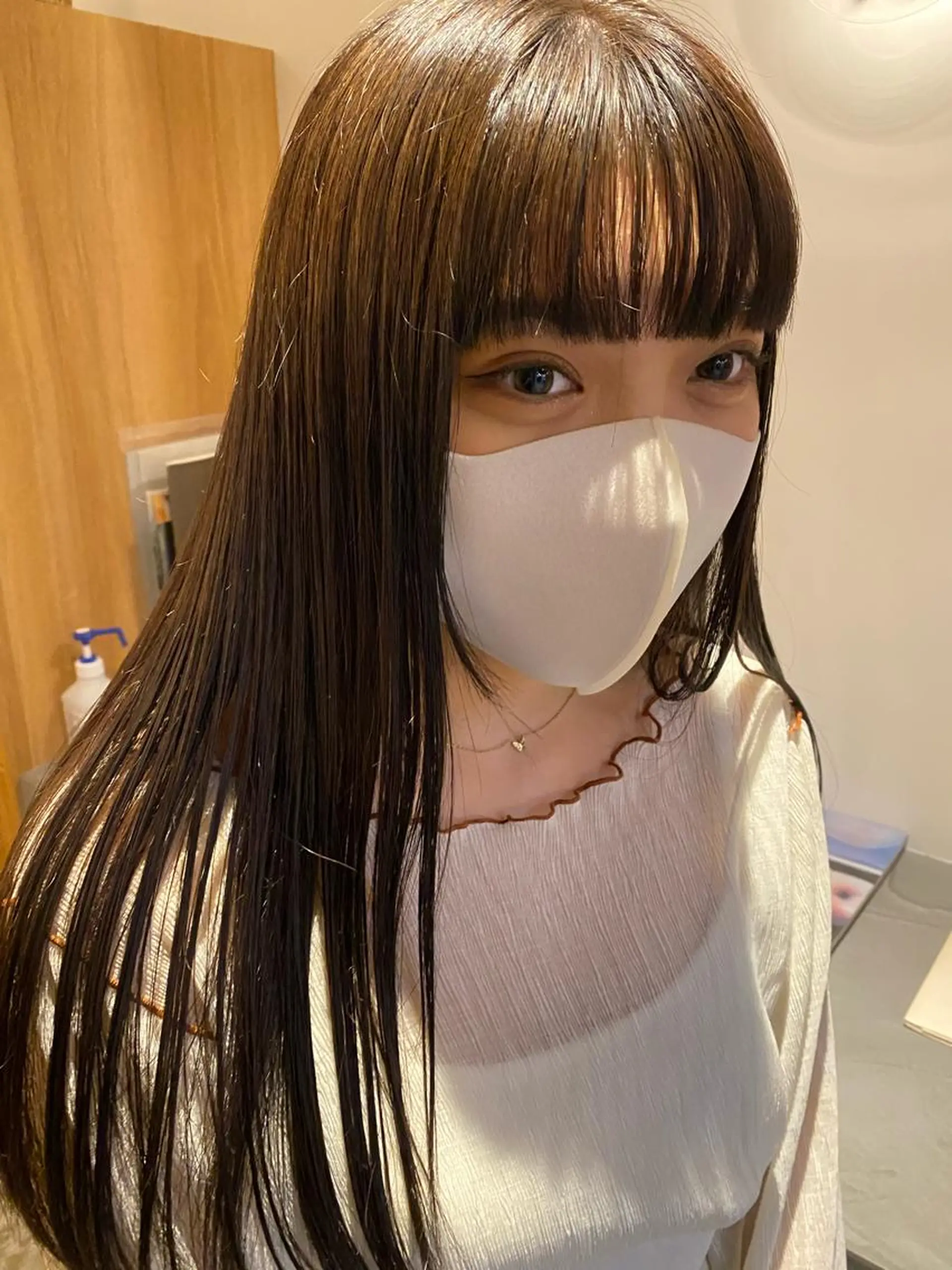 ロング カラー 砂原 ひよりのヘアスタイル