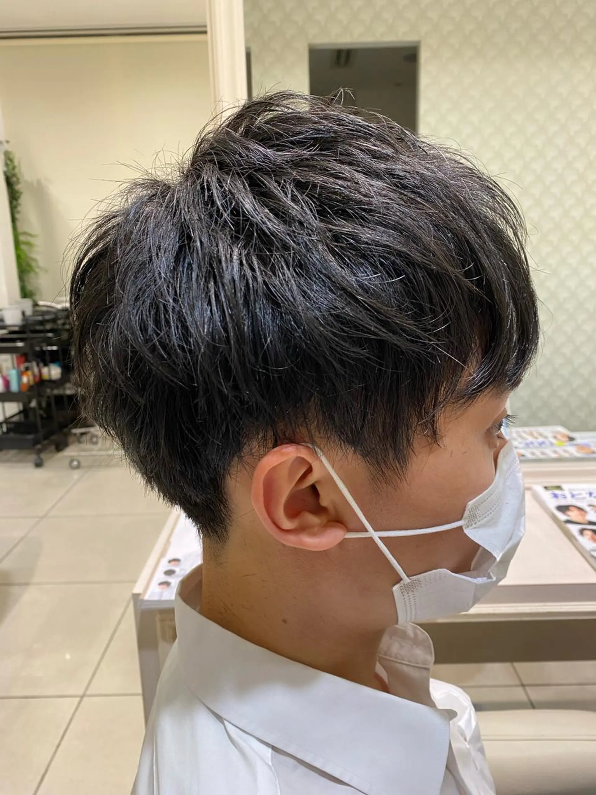 ショート メンズ 白髪ぼかしデザイン ハイライト/宮本純登のヘアスタイル