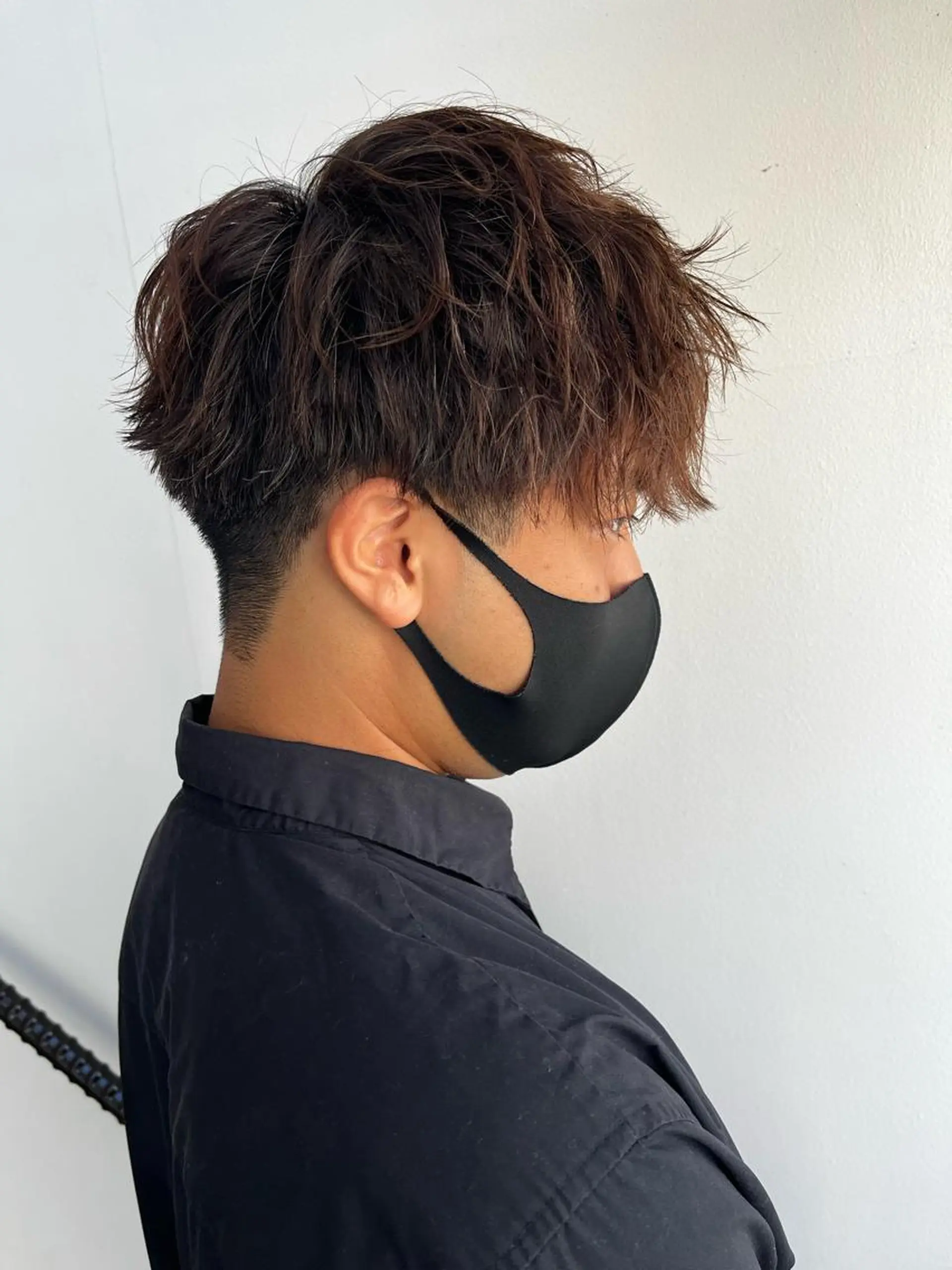 メンズ マッシュ 刈り上げ カット 西村 歩真のヘアスタイル