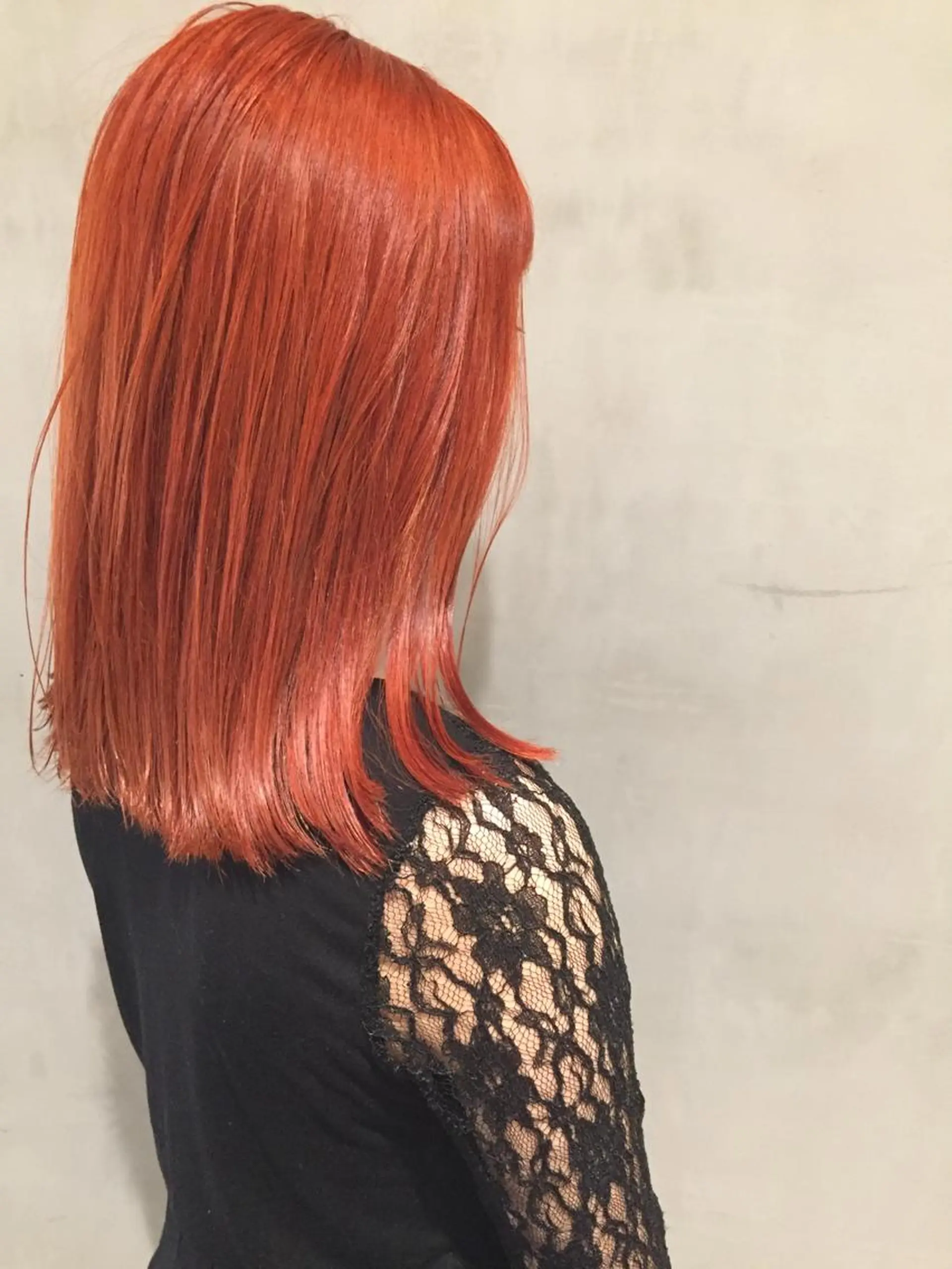 ミディアム カラー オレンジ 大西 直人のヘアスタイル