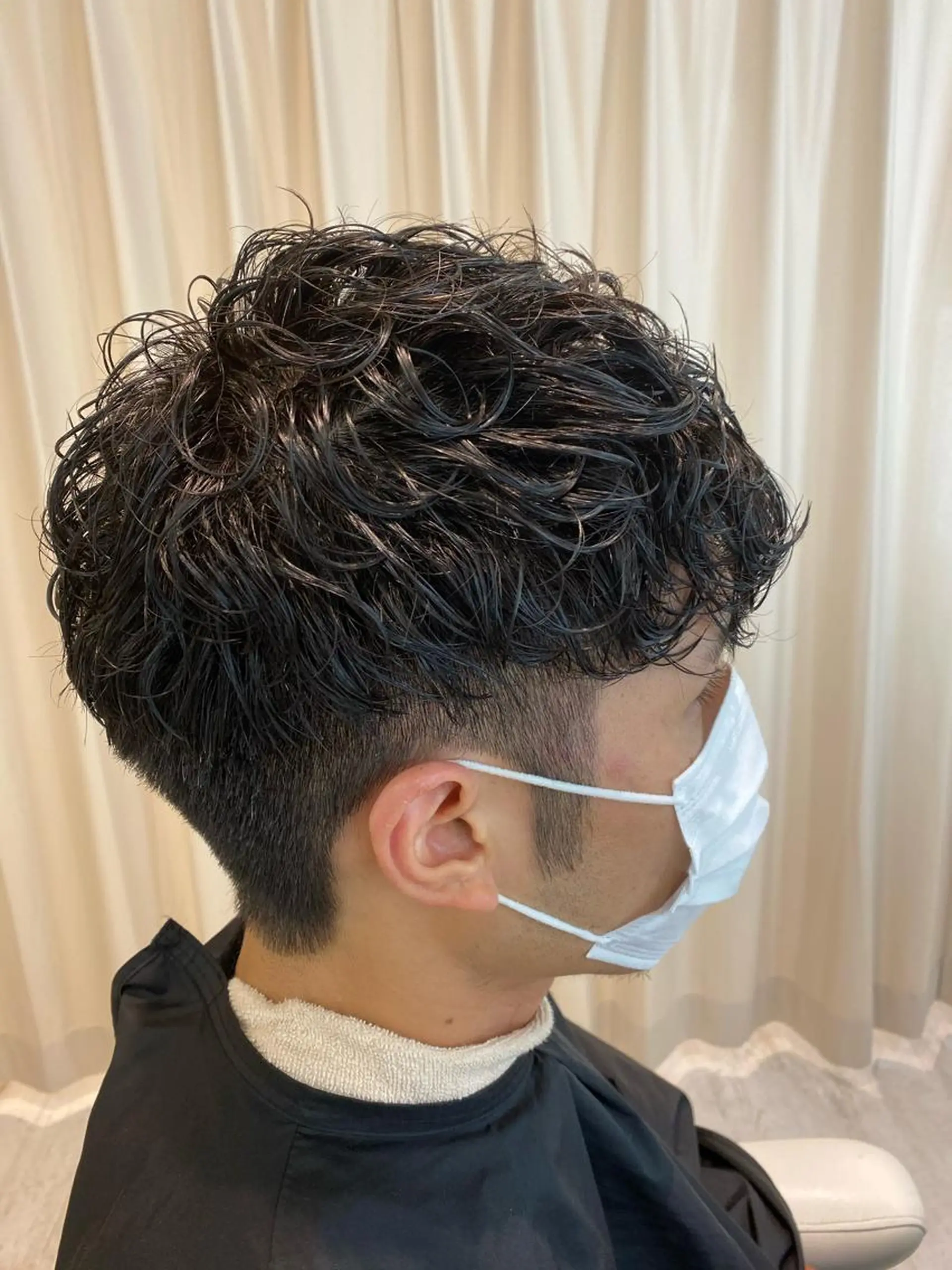 パーマ メンズ 佐野 太河のヘアスタイル