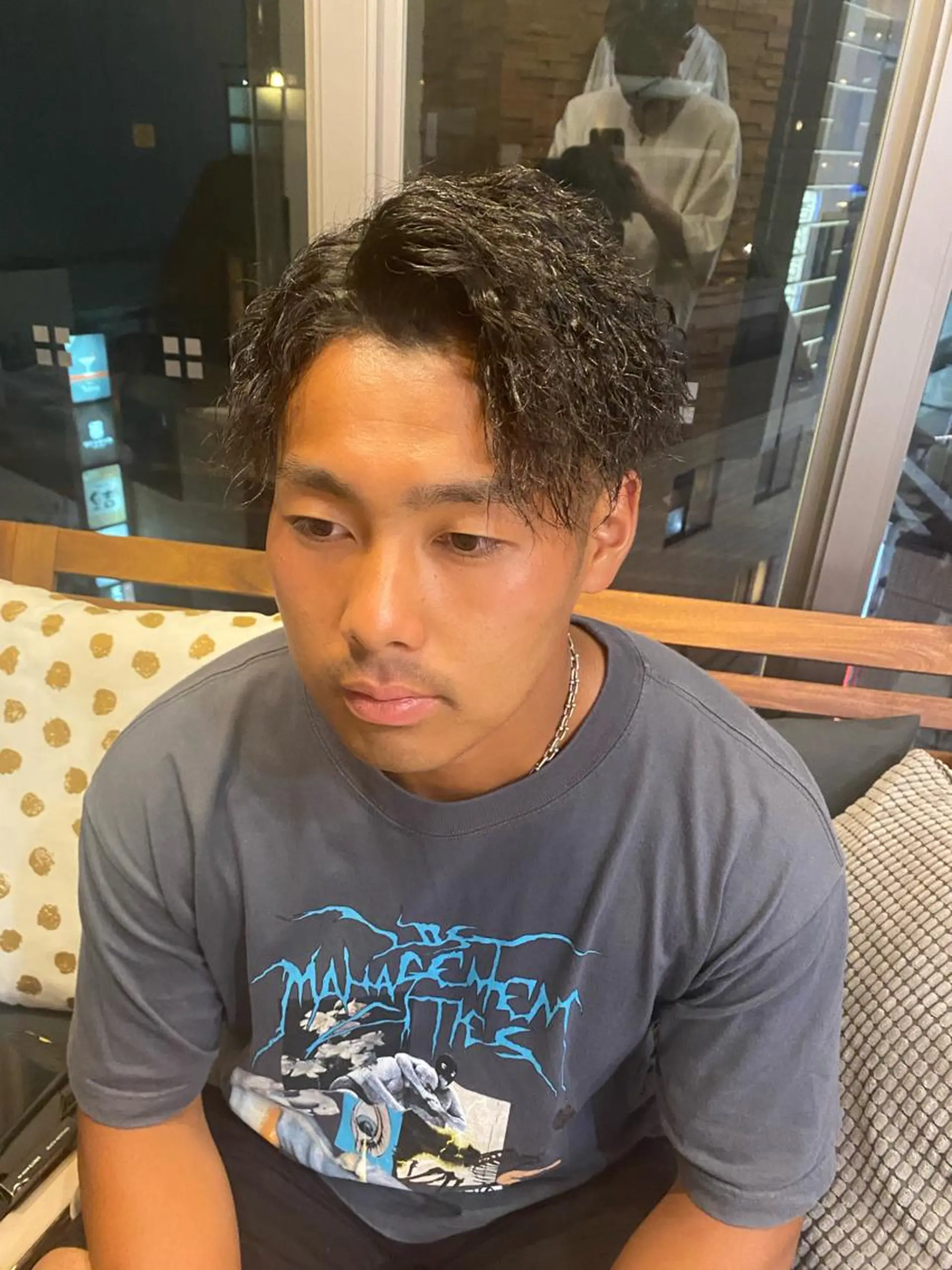 パーマ ヘアアレンジ メンズ men'slapis YUTOのヘアスタイル