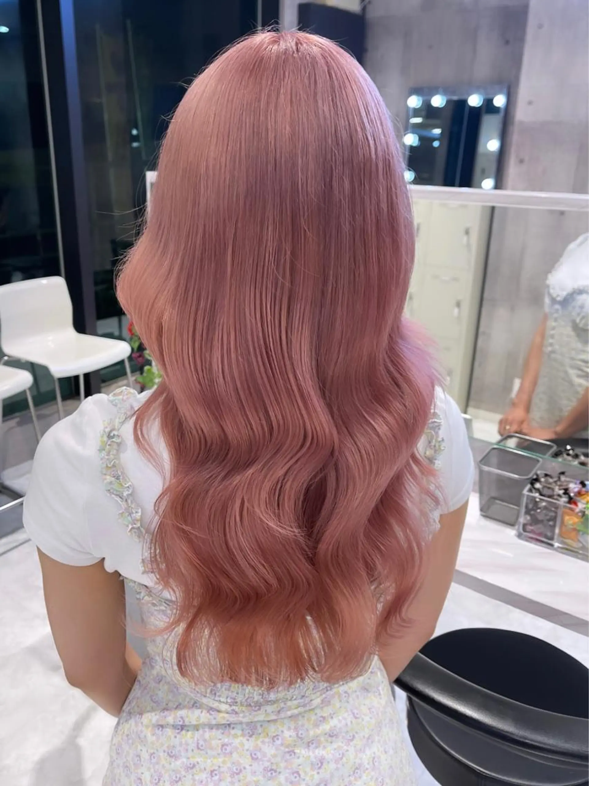 ロング カラー パーマ ヘアアレンジ メンズ キッズ ネイル マツエク・マツパ アイブロウ 🎀韓国レイヤー YURINA🎀のヘアスタイル