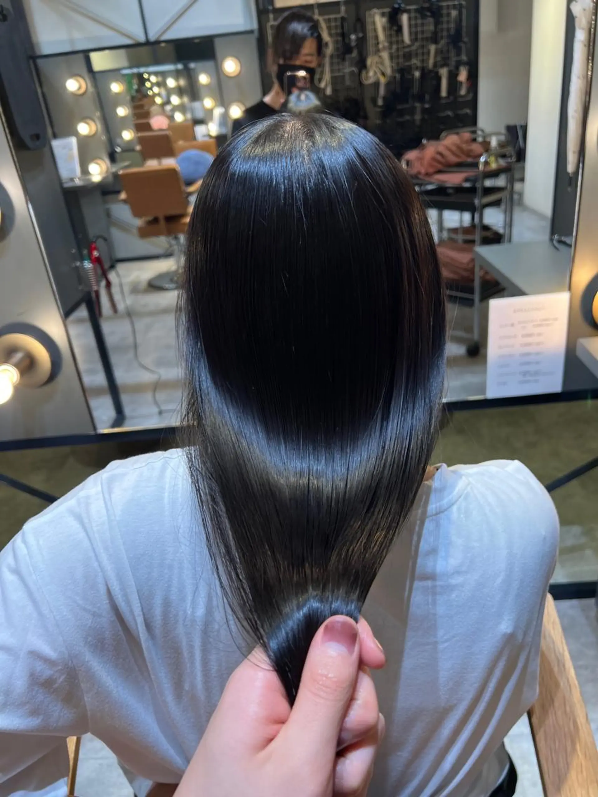 ロング 酸性ストレート カット 縮毛矯正 トリートメント 髪質改善ストレート Kantaのヘアスタイル