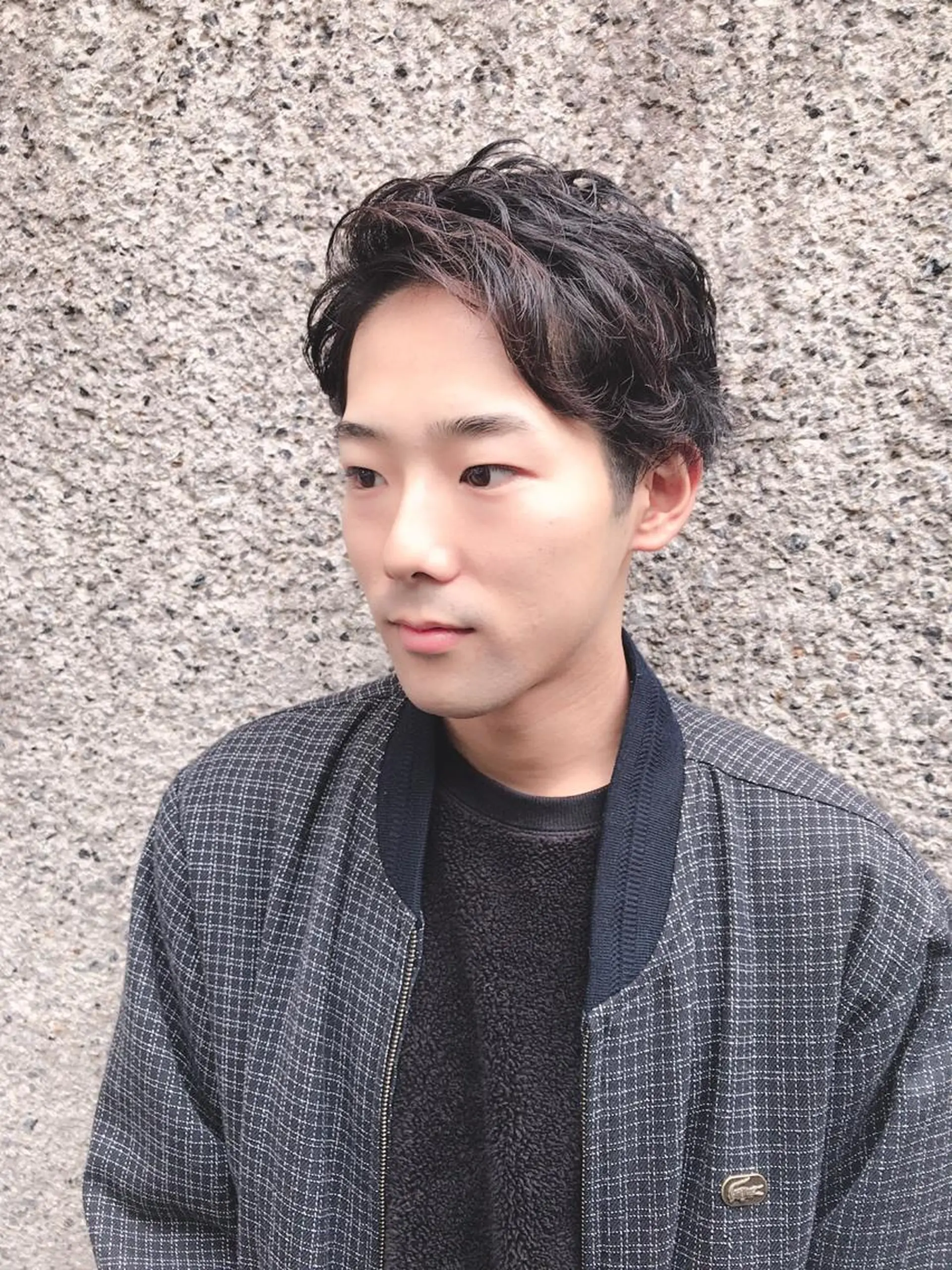 ショート カラー パーマ メンズ メンズパーマ カット パーマ ちこ .のヘアスタイル