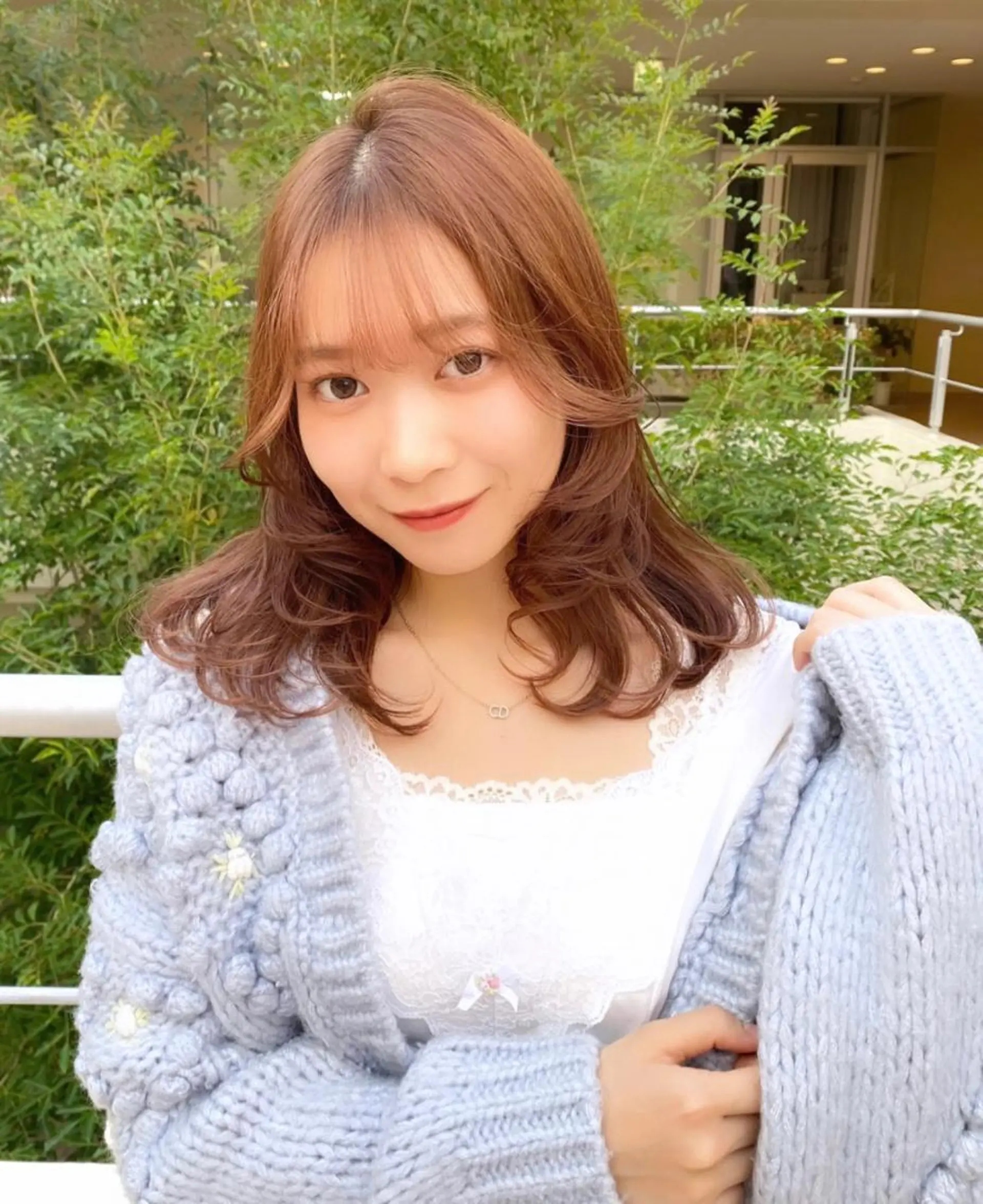 カラー ブリーチ ブリーチなしカラー ヘアカラー mizuki/ピンク ベージュ.レイヤーのヘアスタイル