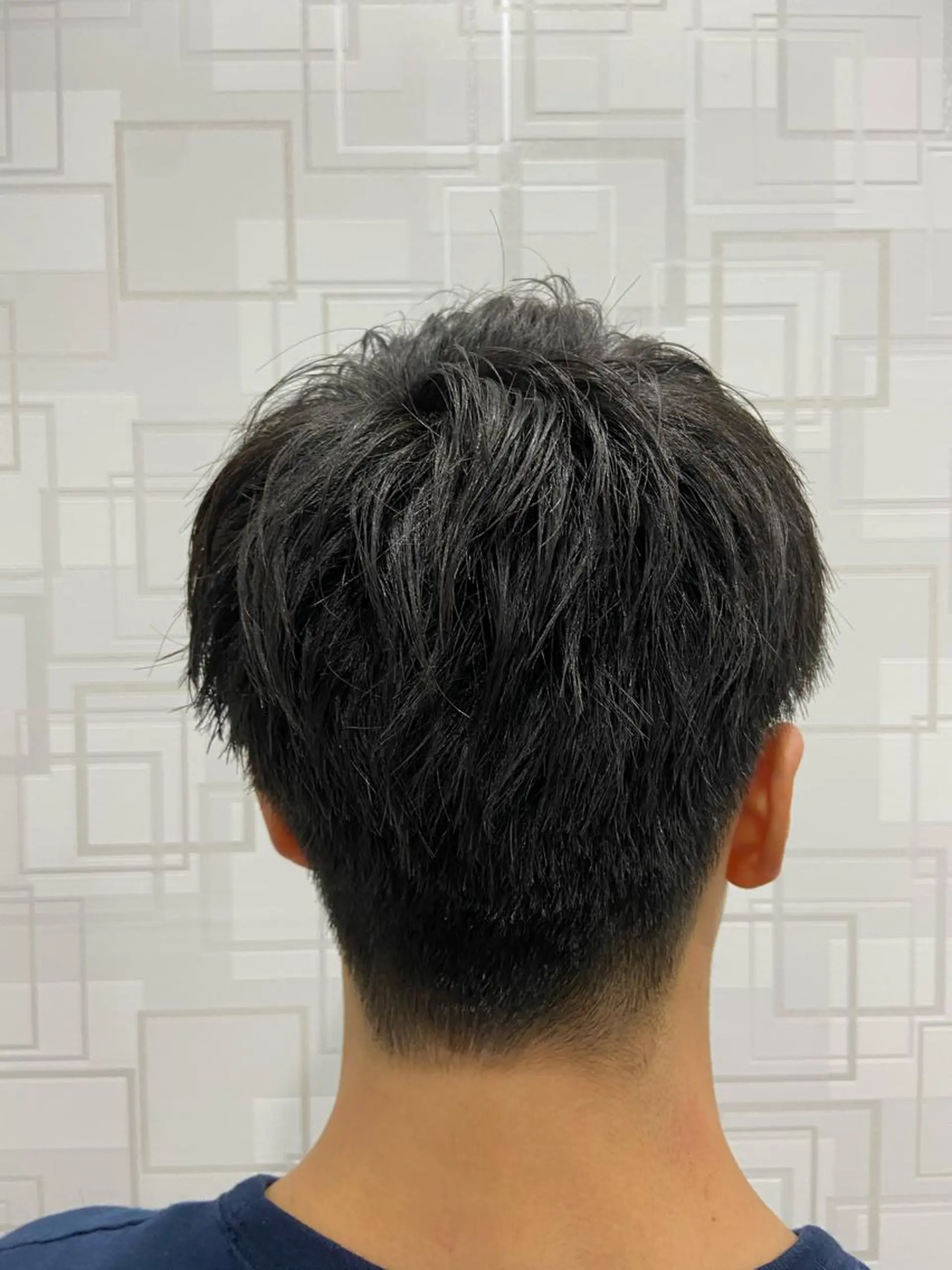 ショート メンズ カットパーマ✂️ 小坂田玲亜のヘアスタイル