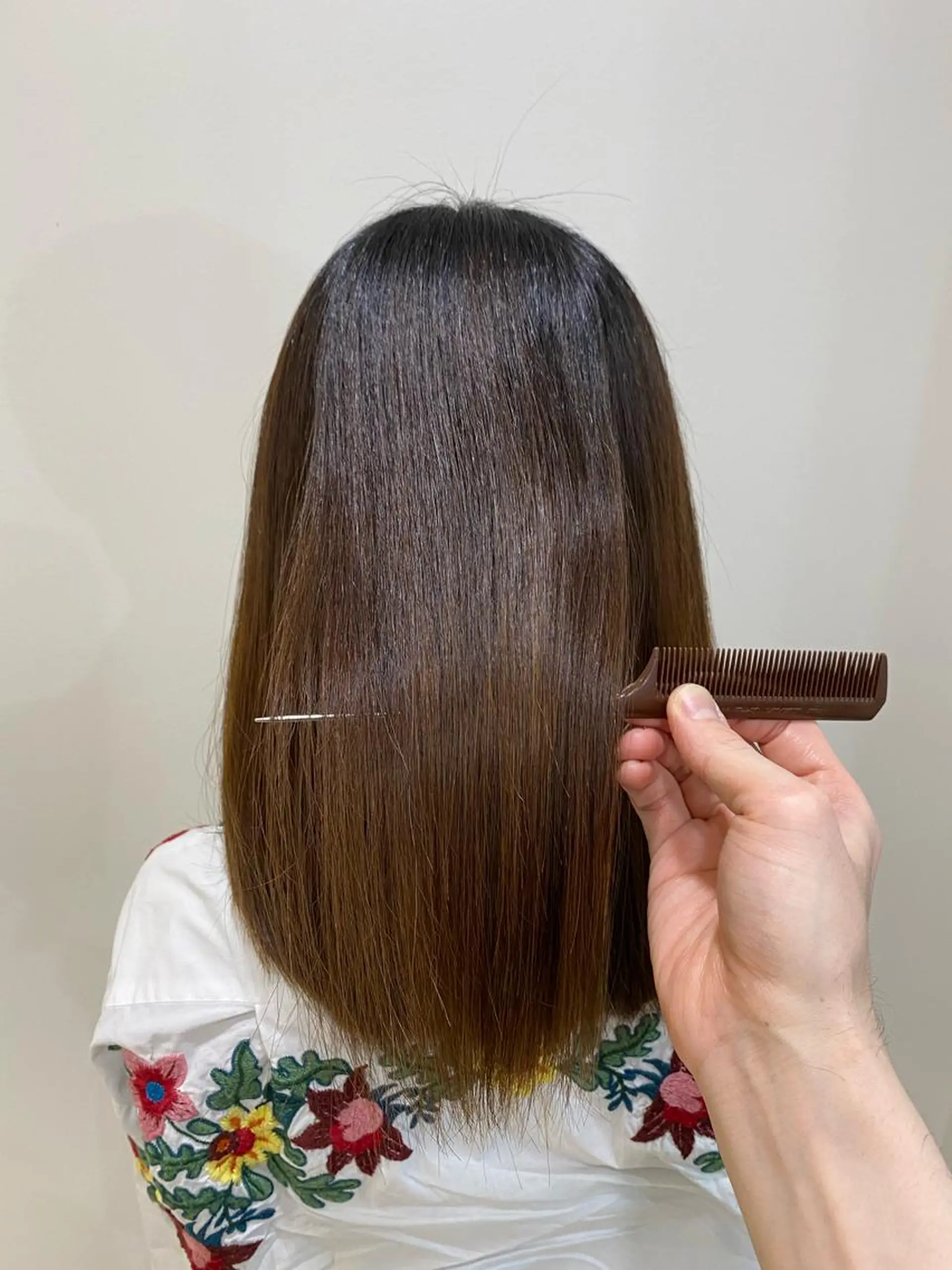 セミロング セミロングパーマ 髪質改善 縮毛矯正 トリートメント 縮毛矯正 トリートメント コテ巻き風パーマ/ 髪質改善/河島恭平のヘアスタイル