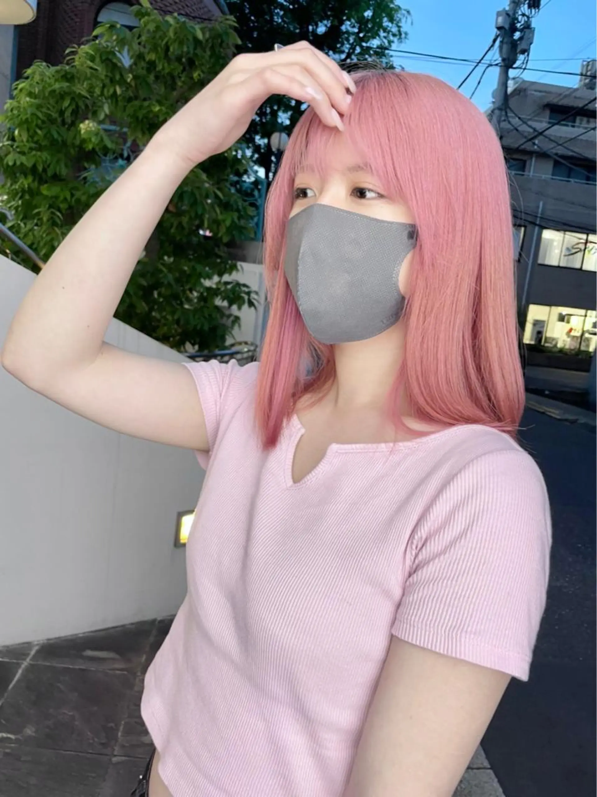 カラー ブリーチ ヘアカラー トリートメント 韓国ヘア/レイヤー カット SAKURAのヘアスタイル