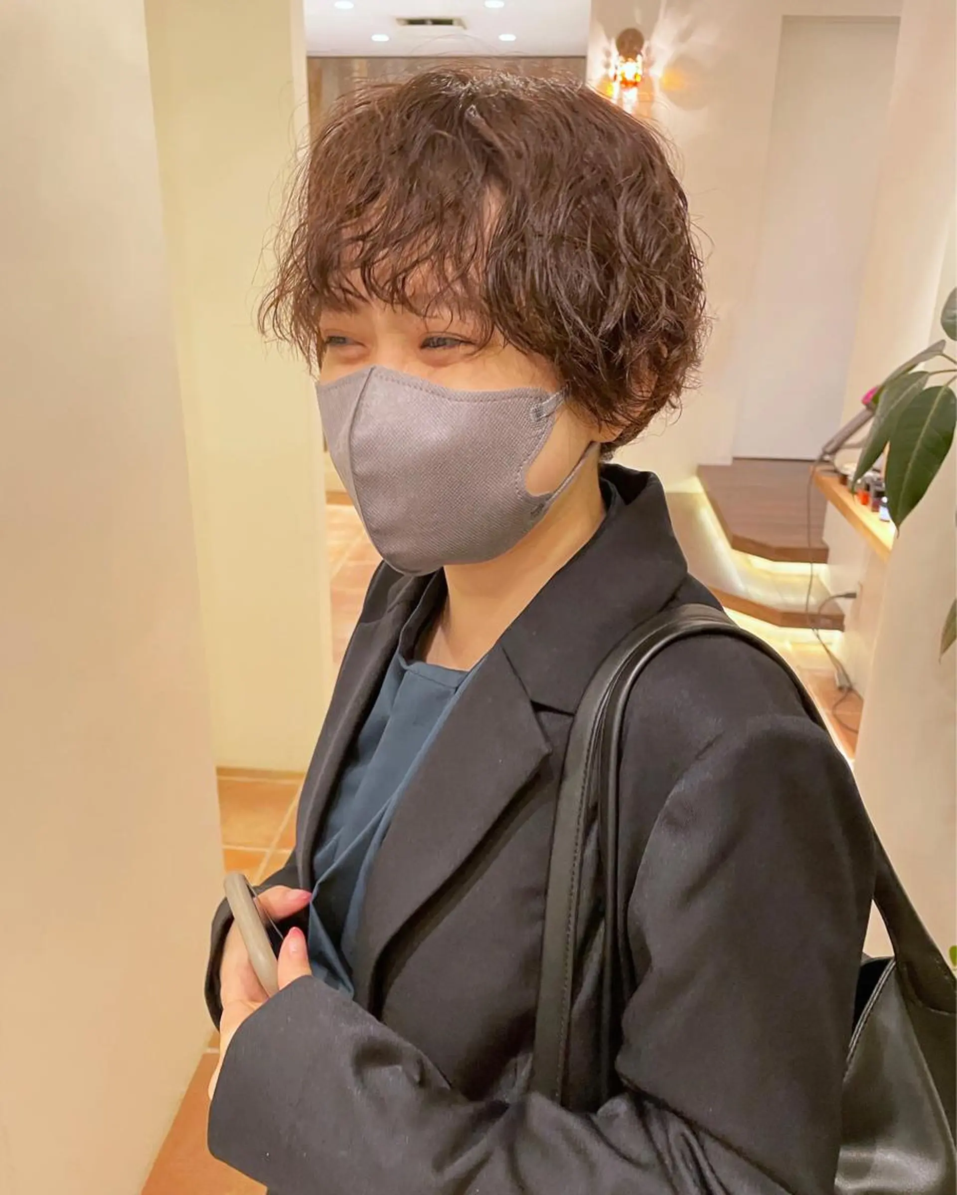 ショート パーマ ショートヘア カット パーマ トリートメント ボブ/レイヤー/ケア パーマ/リュウタのヘアスタイル