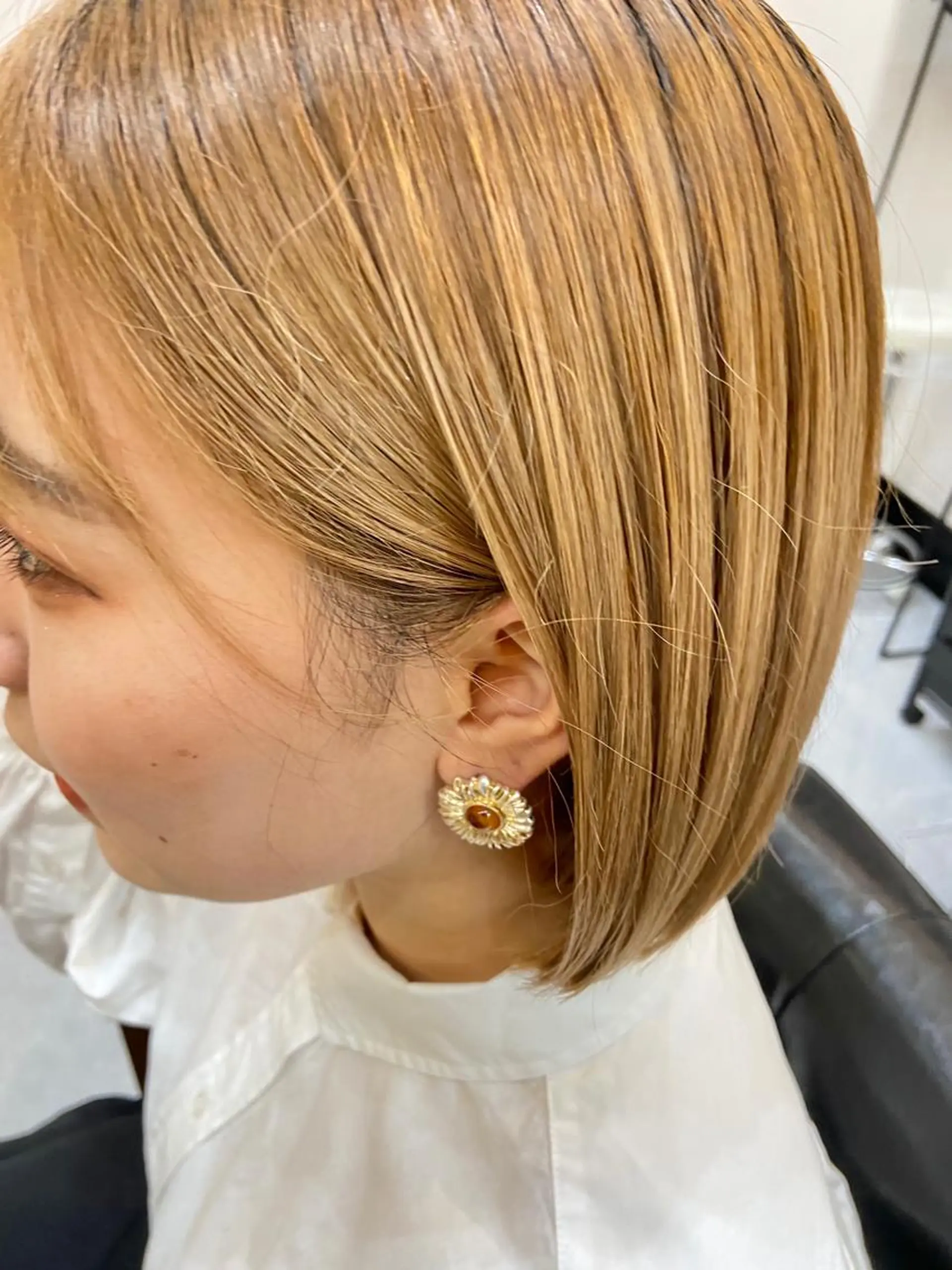 ショート ヘアアレンジ 切りっぱなしボブ ボブ 田中 あやなのヘアスタイル