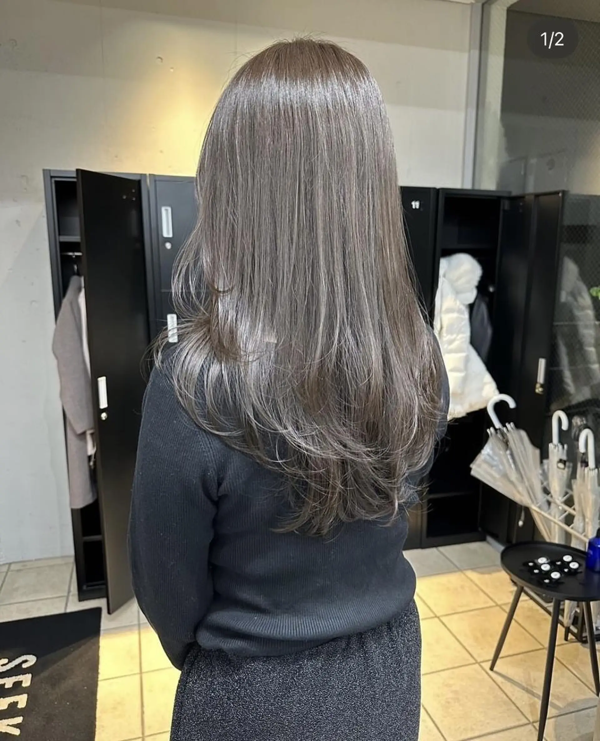 カラー 透明感カラー グレージュ ヘアカラー トリートメント ♡韓国ヘア♡ ブリーチ✨ハイトーンのヘアスタイル