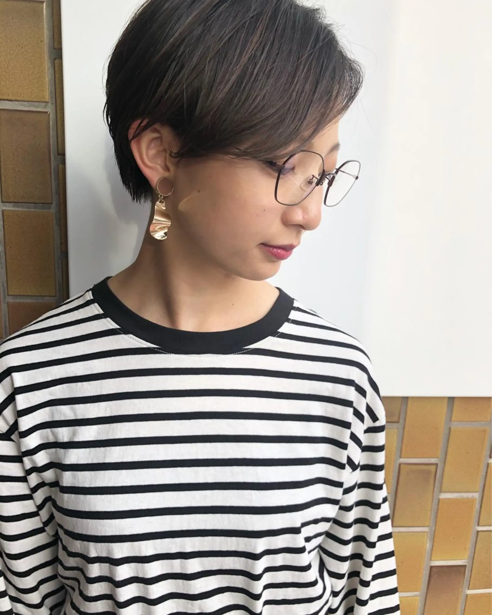ショート カット トリートメント 岡本 一平のヘアスタイル