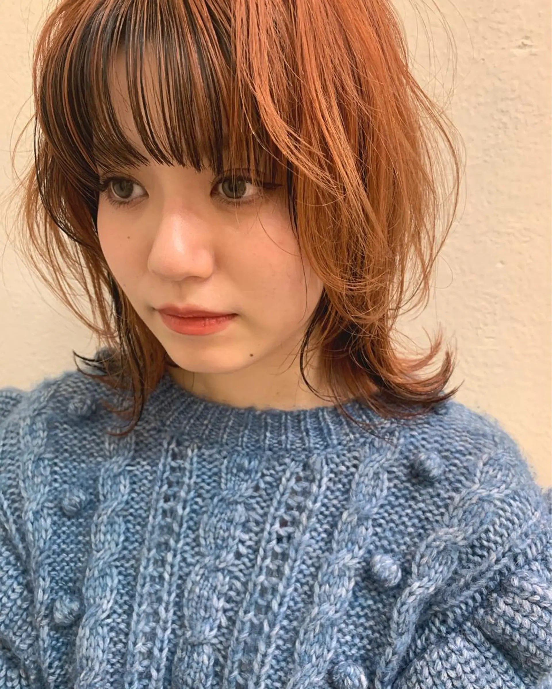 ミディアム カラー ヘアカラー haru/レイヤー/ ウルフのヘアスタイル