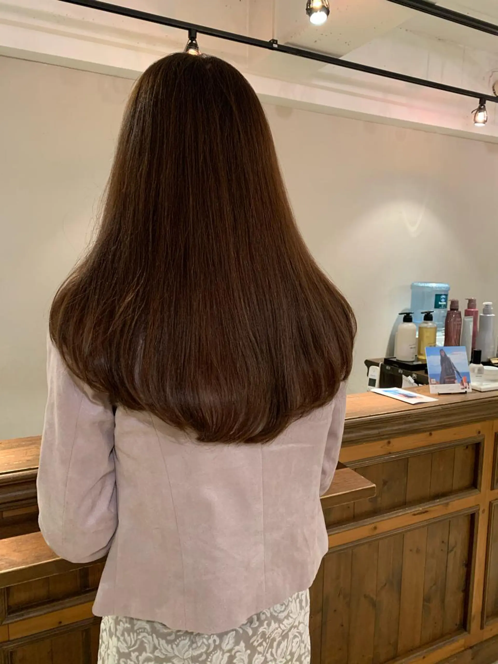 ロング カラー 透明感/オリーブ/ グレージュ/YUKAのヘアスタイル