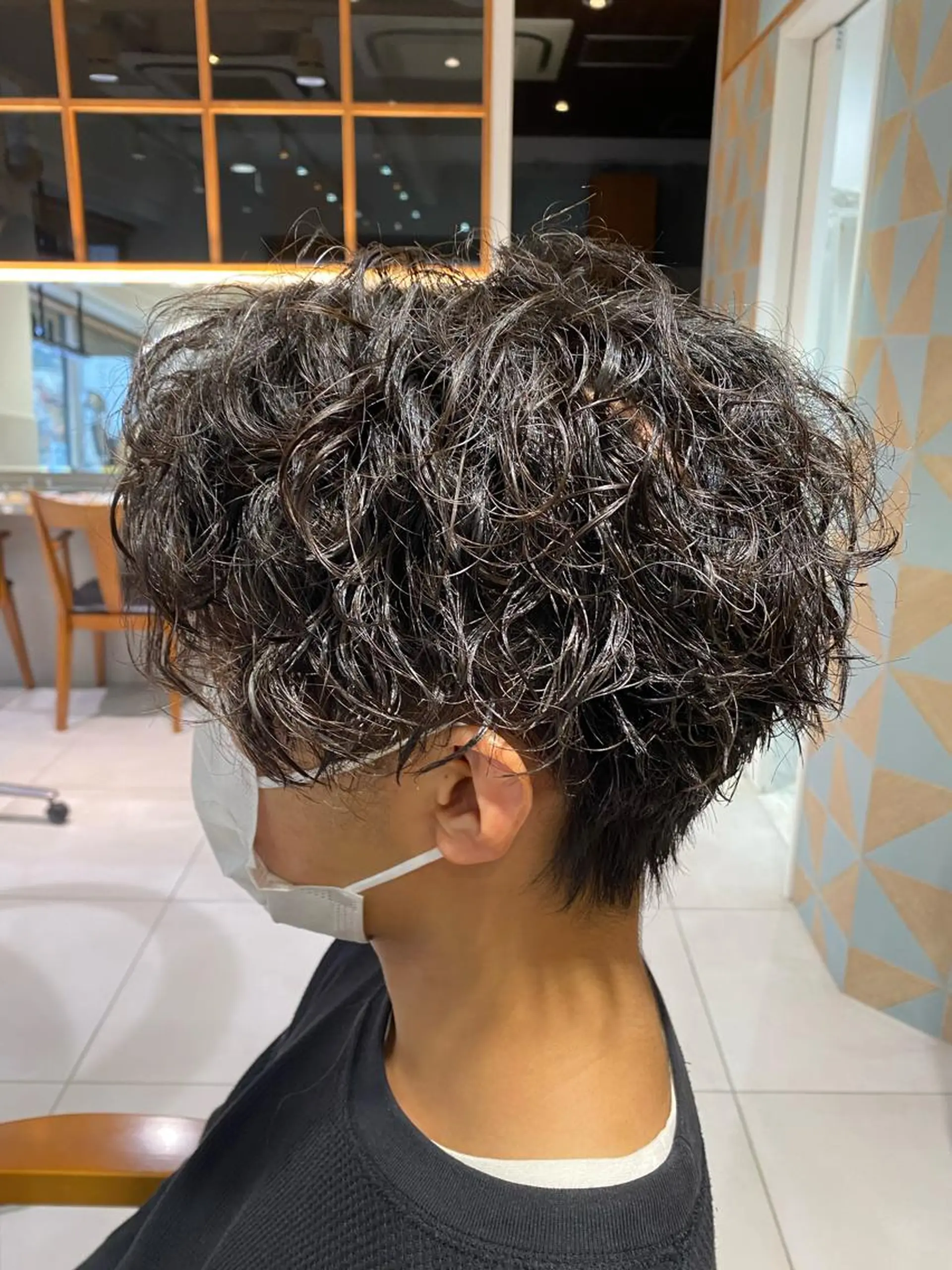 ショート カラー パーマ ヘアアレンジ メンズ メンズパーマの巨匠 鈴木純のヘアスタイル