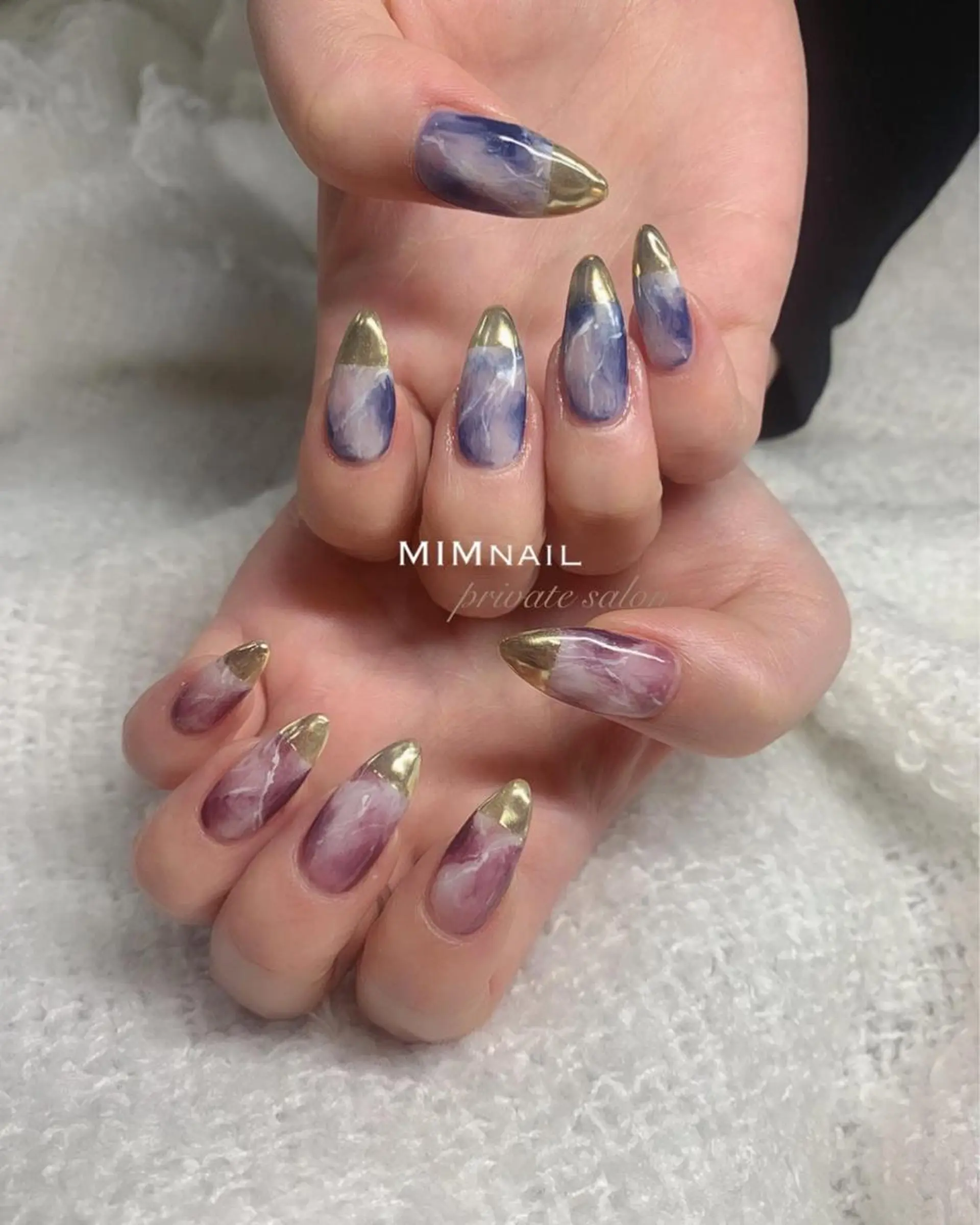 ネイル ミラーネイル ニュアンスネイル *･*MIMnail 1号店･*:･*のネイルデザイン