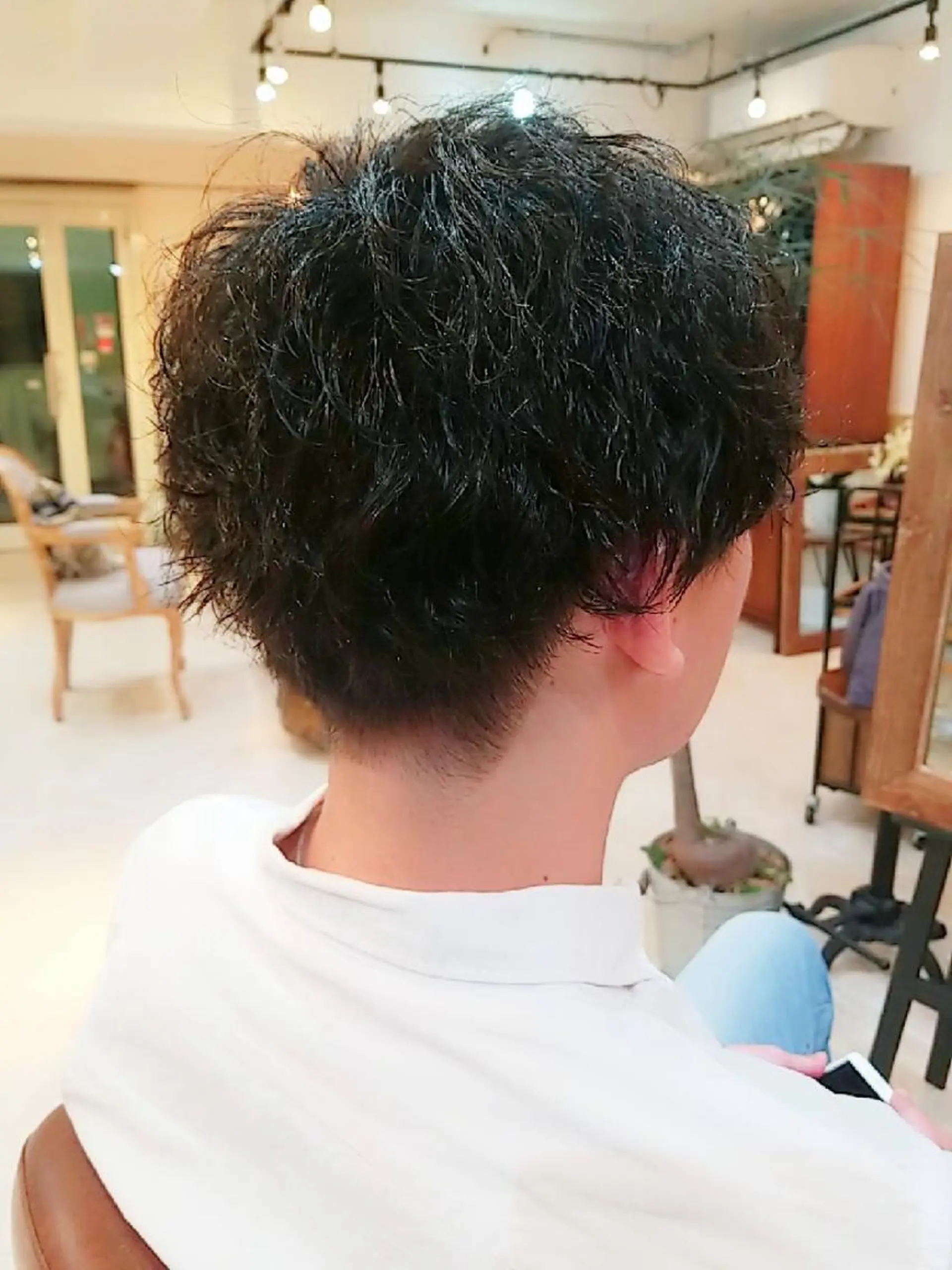 メンズ パーマ カット パーマ トリートメント すずき えりのヘアスタイル