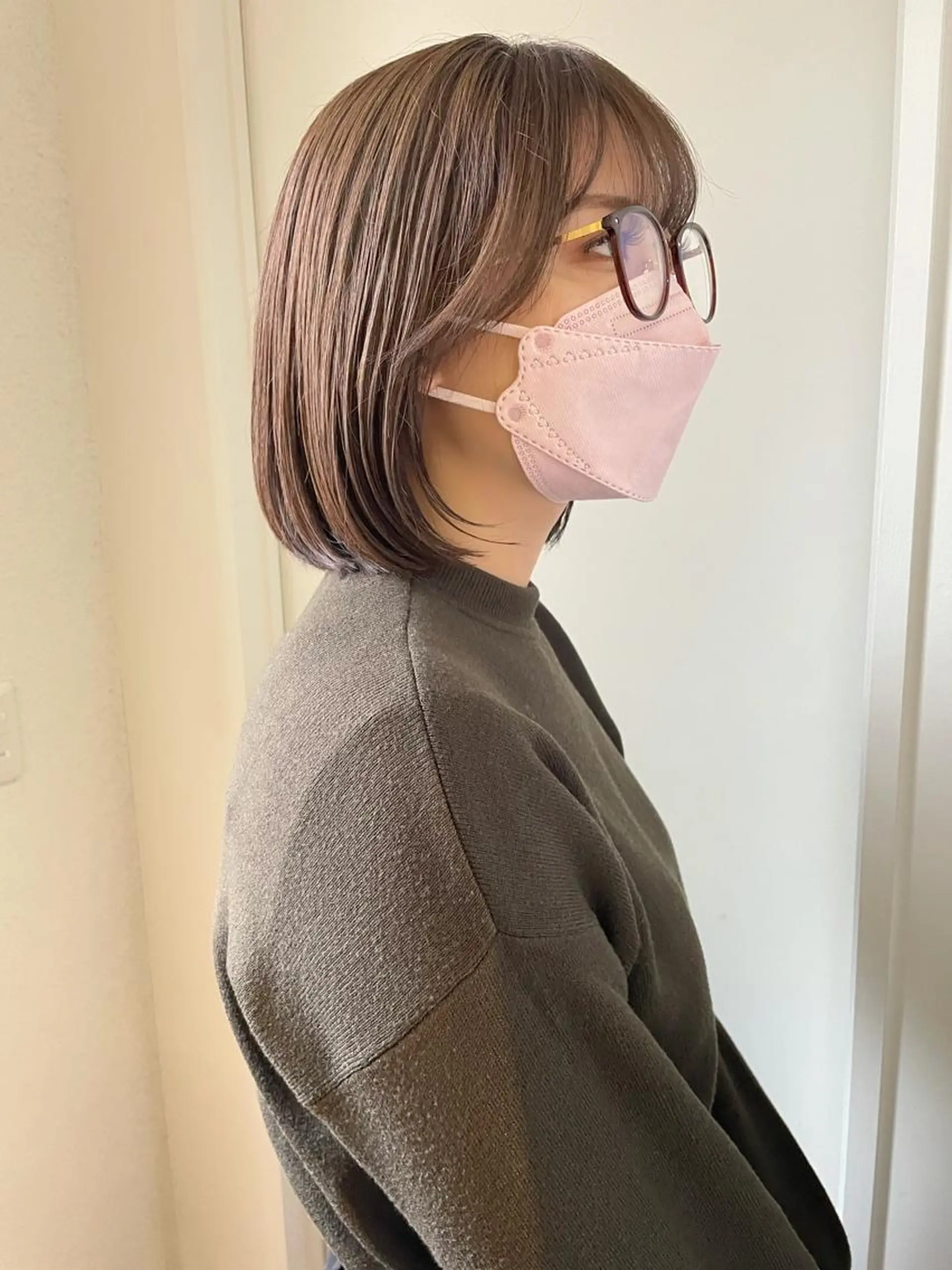 ショート カラー アッシュ ハイトーンカラー イルミナカラー インナーカラー ボブ カット ヘアカラー トリートメント 江上拓郎/ショート /酸性ストレートのヘアスタイル