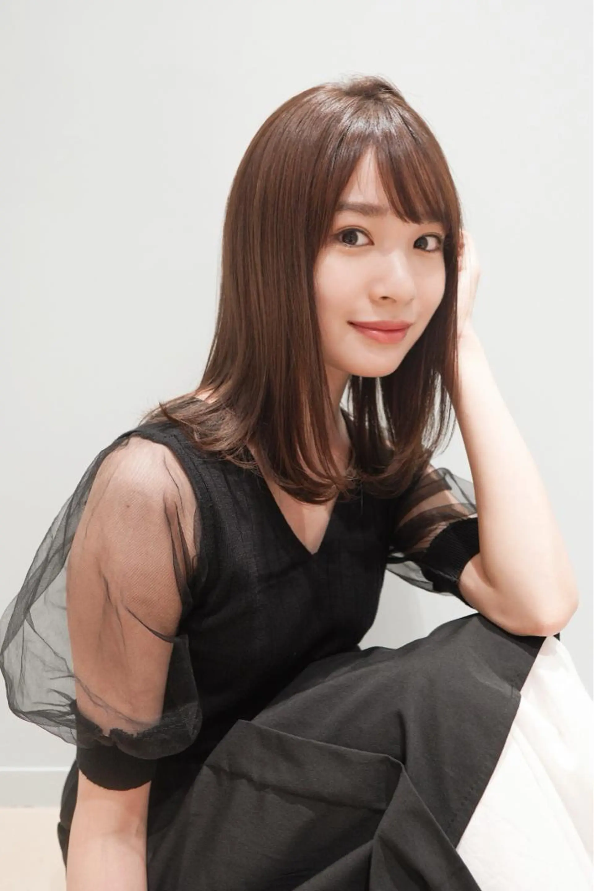 ミディアム カラー ブラウンカラー チョコレートブラウン 美髪矯正/髪質改善 /銀座/宮本　優太のヘアスタイル