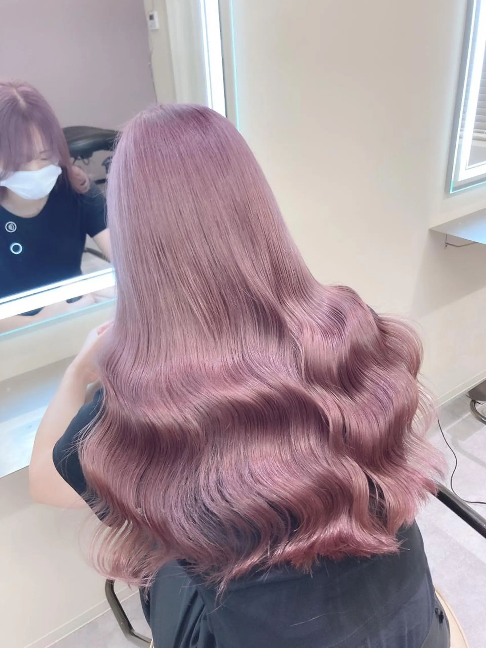 ロング カラー イルミナカラー 髪質改善 トリートメント 酸性ストレート ✨美髪矯正×髪質改善 🍎カイト🍎渋谷のヘアスタイル