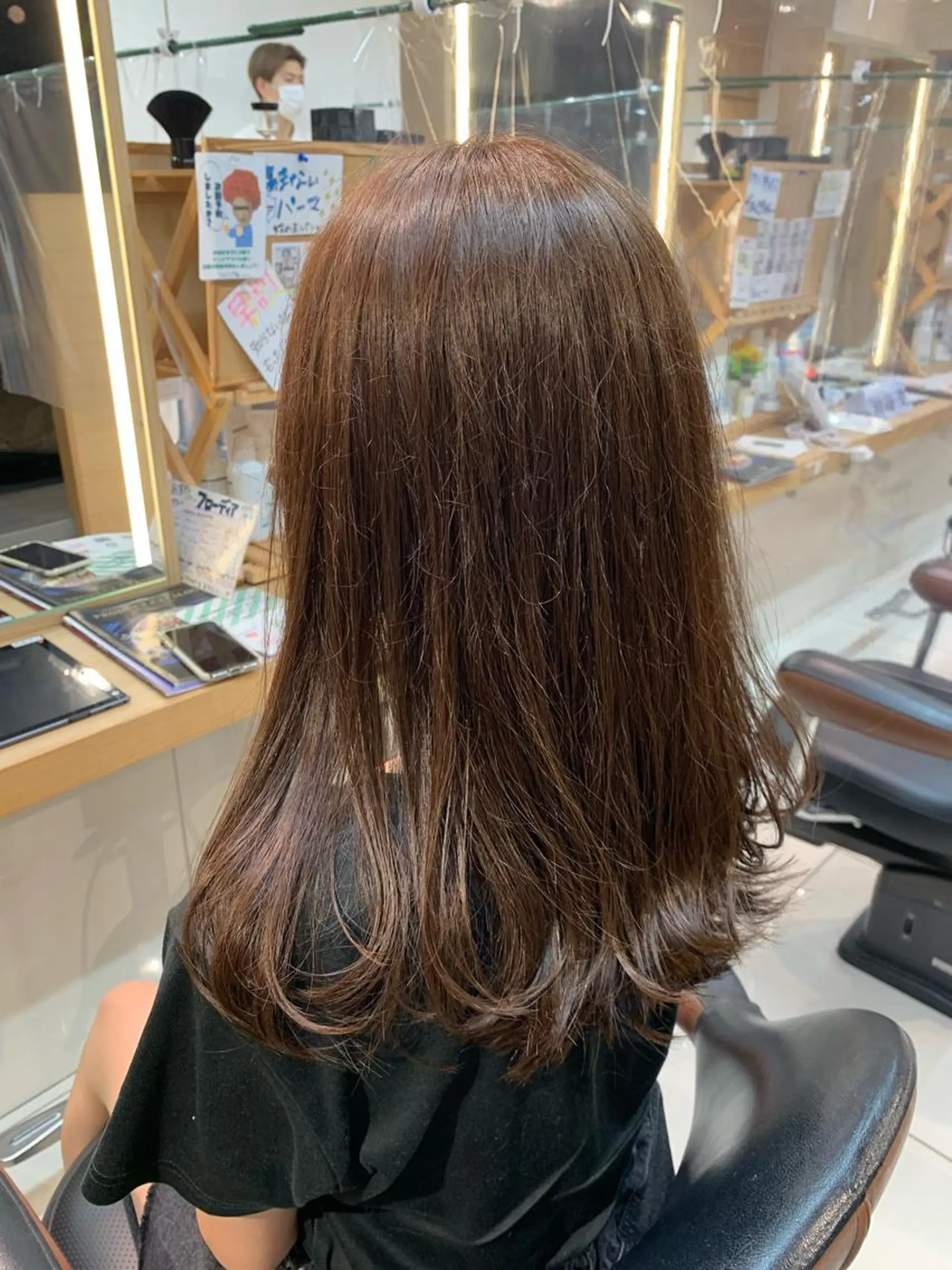 セミロング カラー 透明感カラー/ ダブルカラー /ソラのヘアスタイル