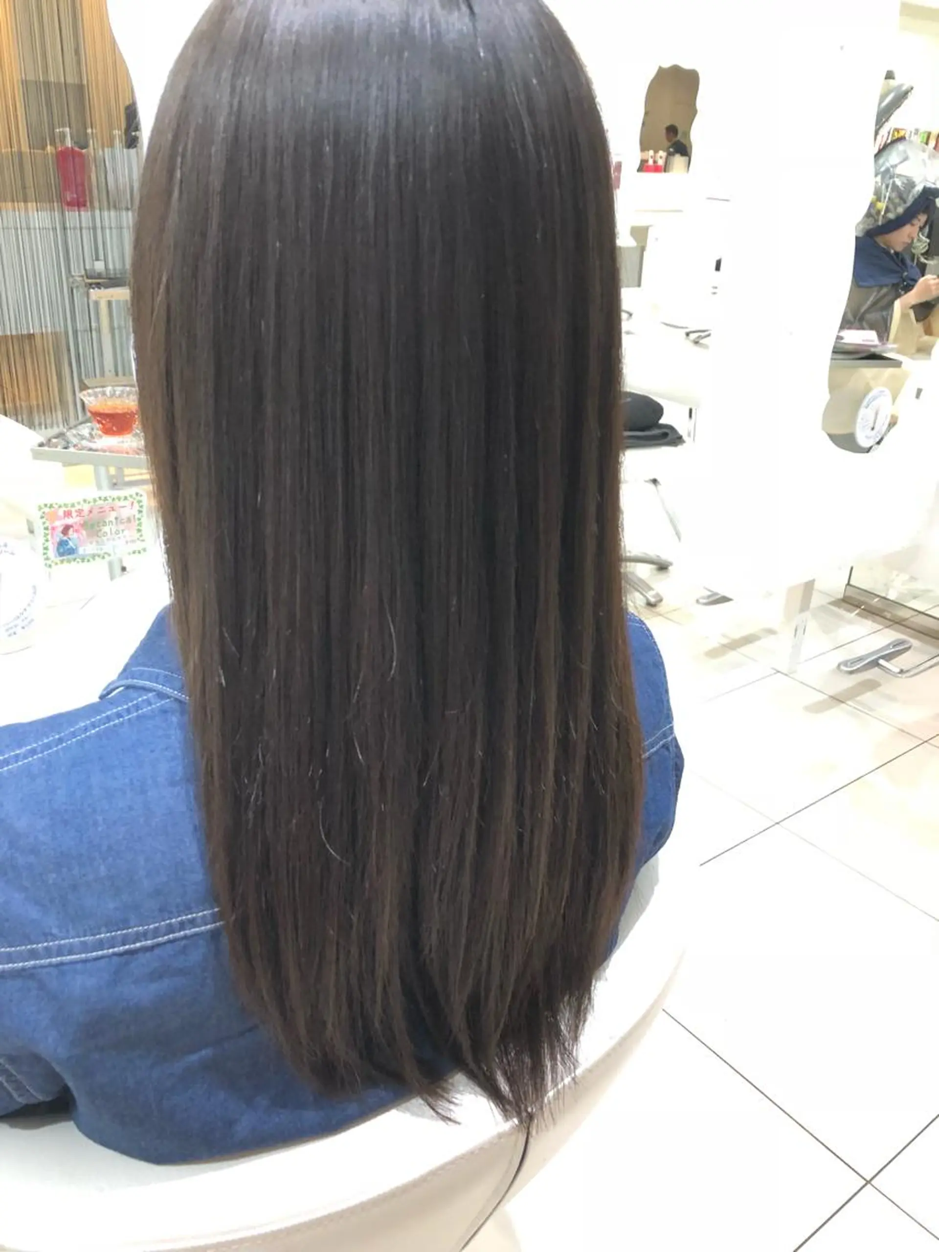 ロング カット 縮毛矯正 トリートメント 上田 篤史のヘアスタイル