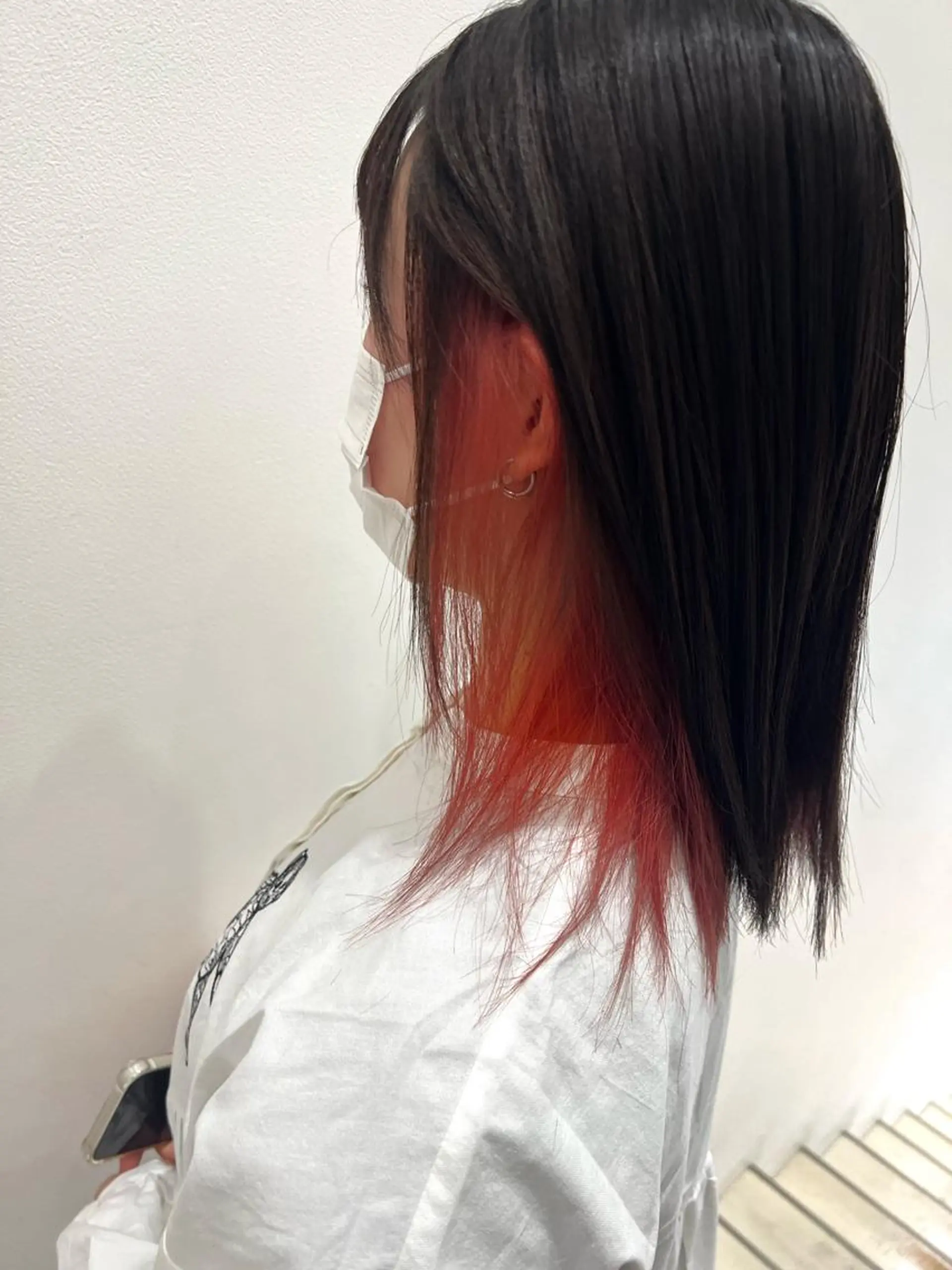ミディアム カラー ヘアアレンジ ヘアカラー トリートメント ヘッドスパ ヘアセット 🌈インナーカラー ‘ショウマ’🌈のヘアスタイル