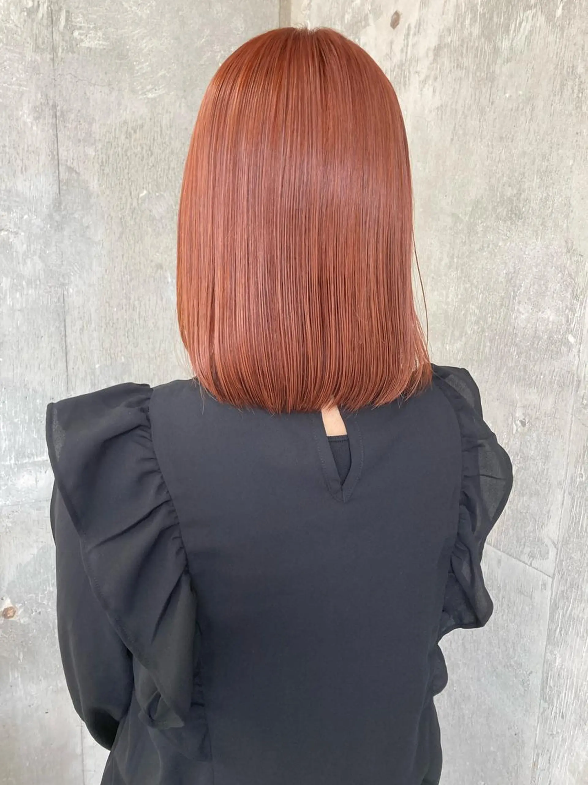 ミディアム カラー ブリーチ カット ヘアカラー トリートメント 小木曽智美 /ボブ/ショートのヘアスタイル