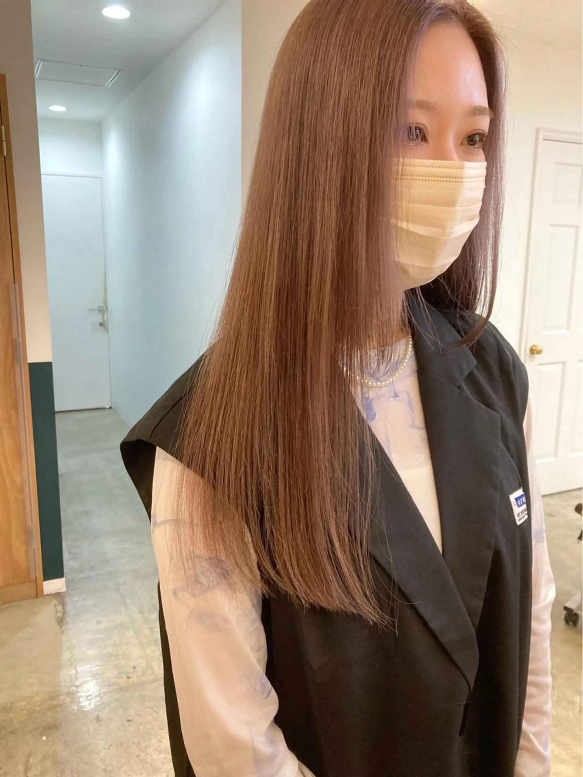 ロング カラー ベージュカラー 透明感カラー ロング ヘアカラー カラーリスト菅野 竜矢🌈のヘアスタイル