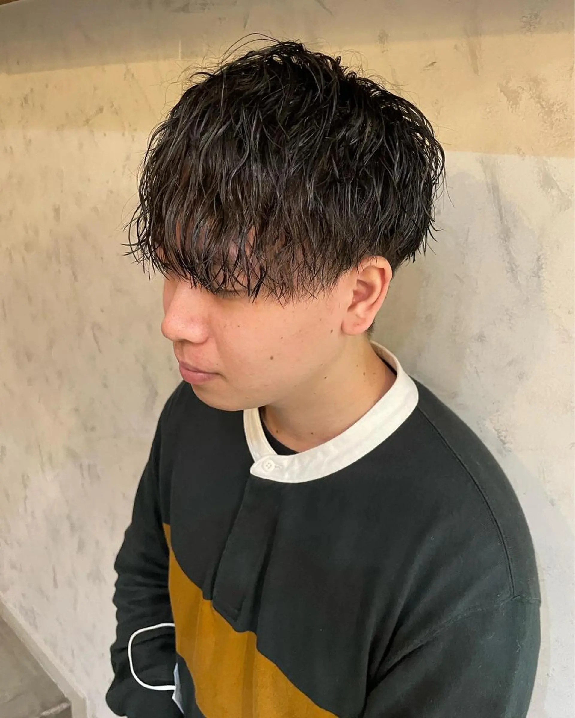 パーマ メンズ lanugo 越打　優のヘアスタイル