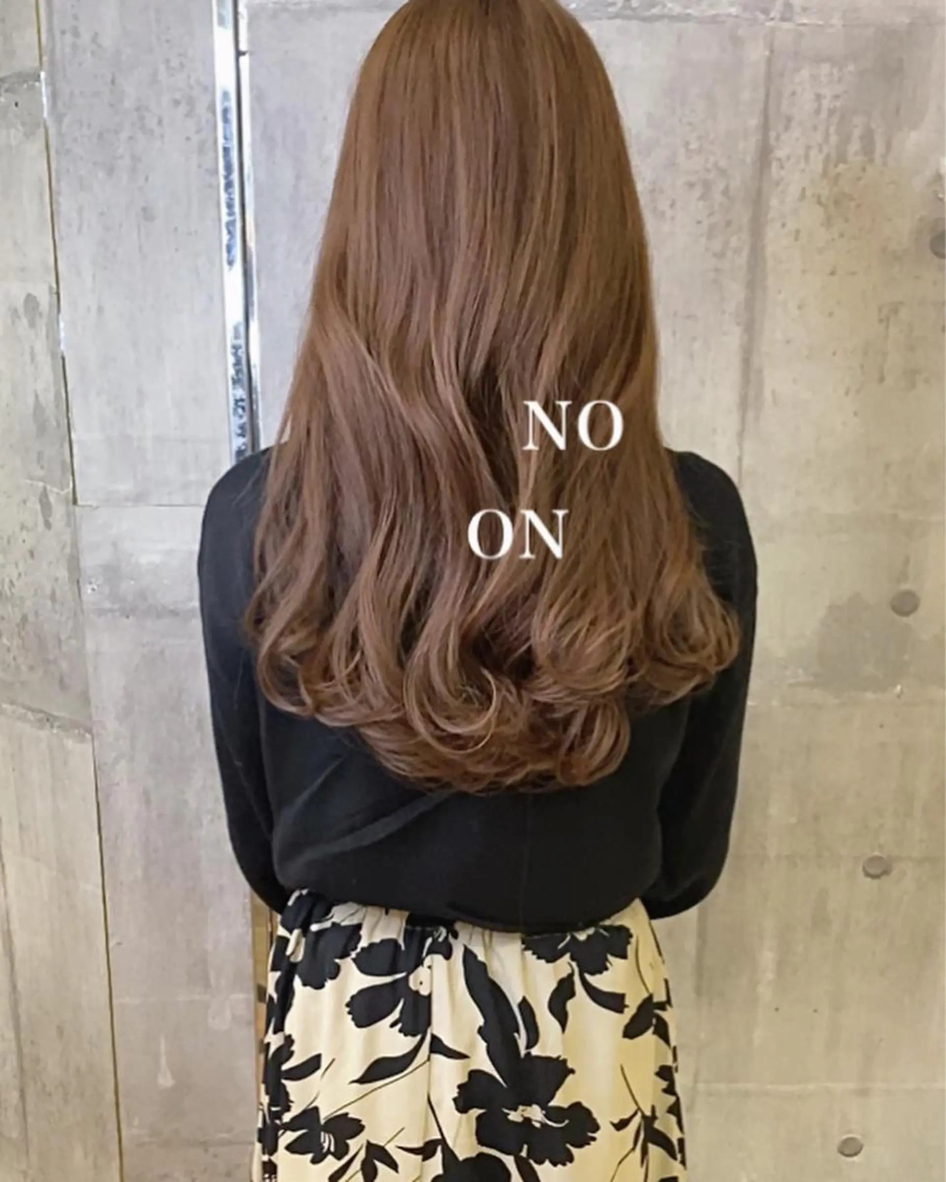 ロング カラー ブリーチ ブリーチなしカラー カット ヘアカラー トリートメント 田室 和幸のヘアスタイル