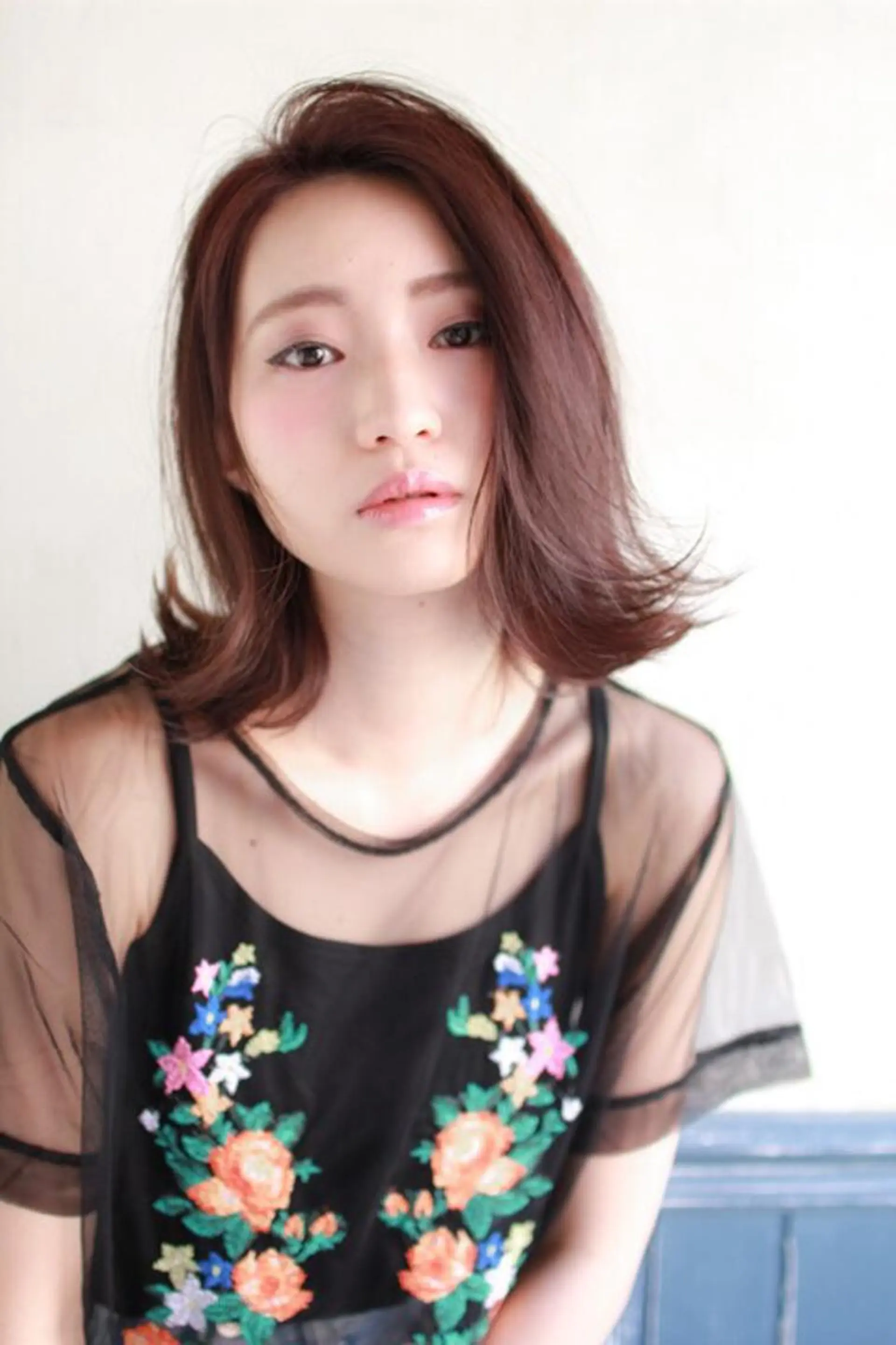 ミディアム カラー くまがい みゆ【edge.】のヘアスタイル