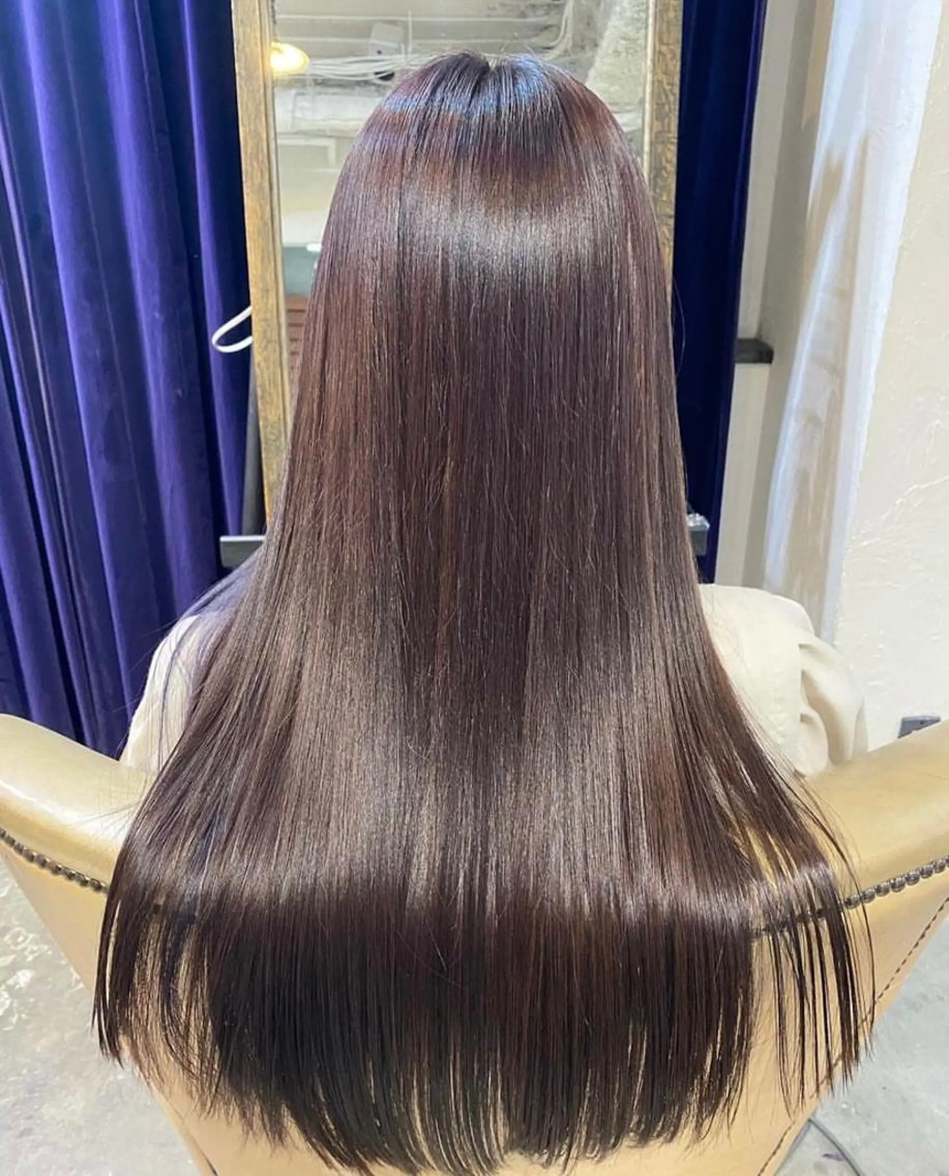 ロング カラー 透明感カラー パープルカラー 藤江 健人のヘアスタイル