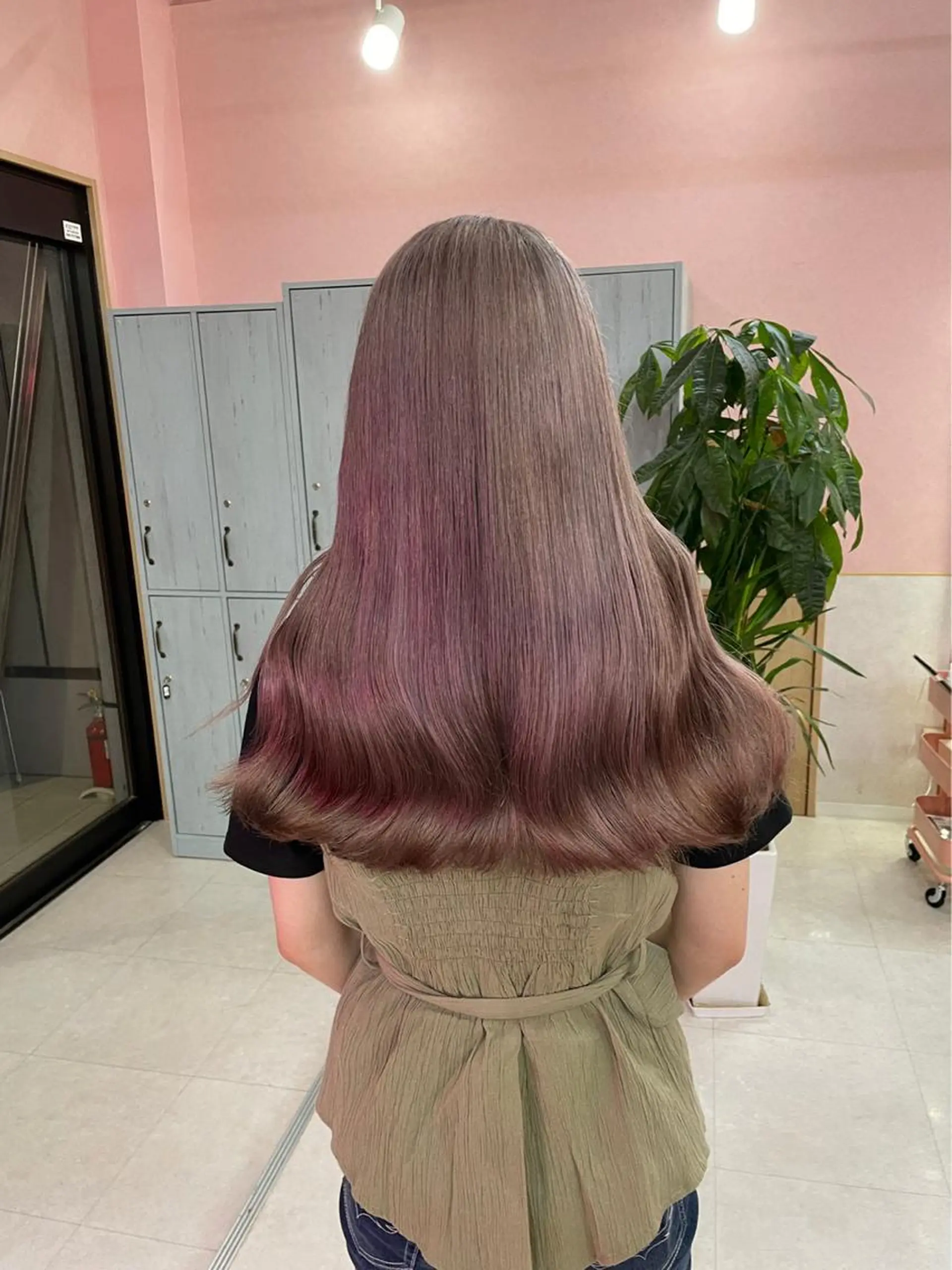 セミロング カラー ダブルカラー特化💍 tiam💍韓国ヘアのヘアスタイル