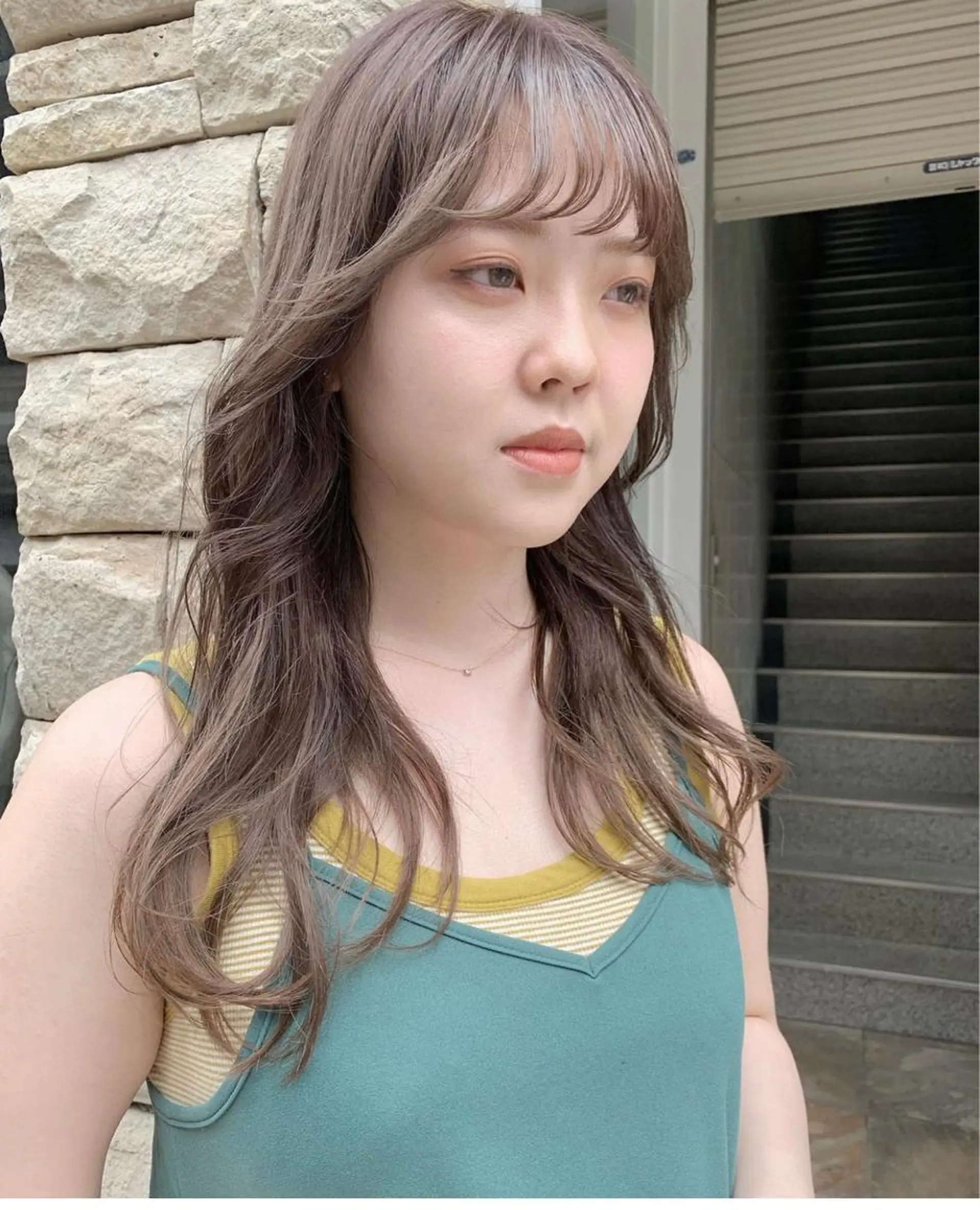 ロング カラー ベージュカラー グレージュ ヘアカラー 圧倒的デザイン力 店長🎨RENAのヘアスタイル