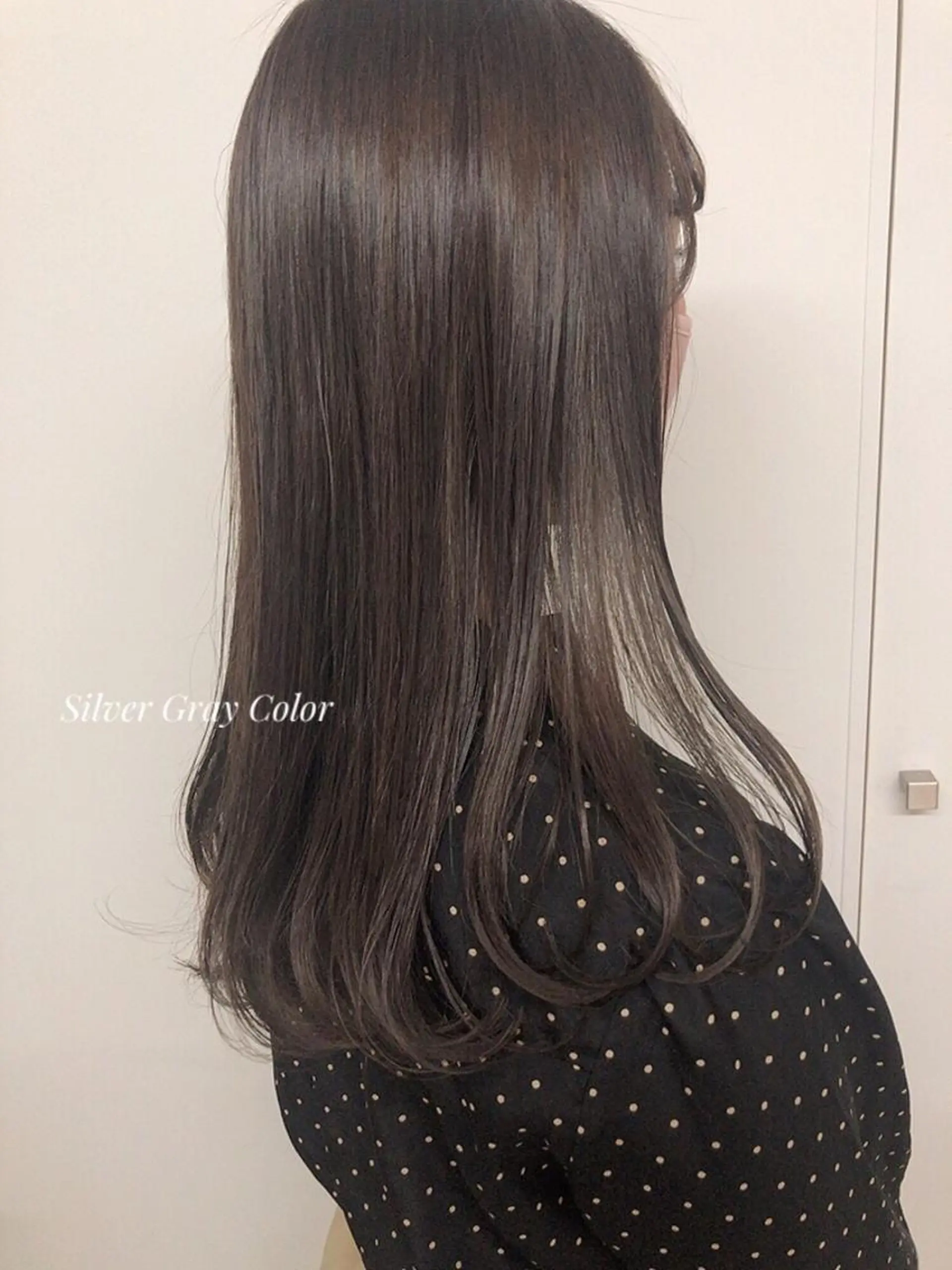 ロング ヘアカラー トリートメント ヘアセット ✨透明感ケアカラー✨ 長野ゆきなのヘアスタイル