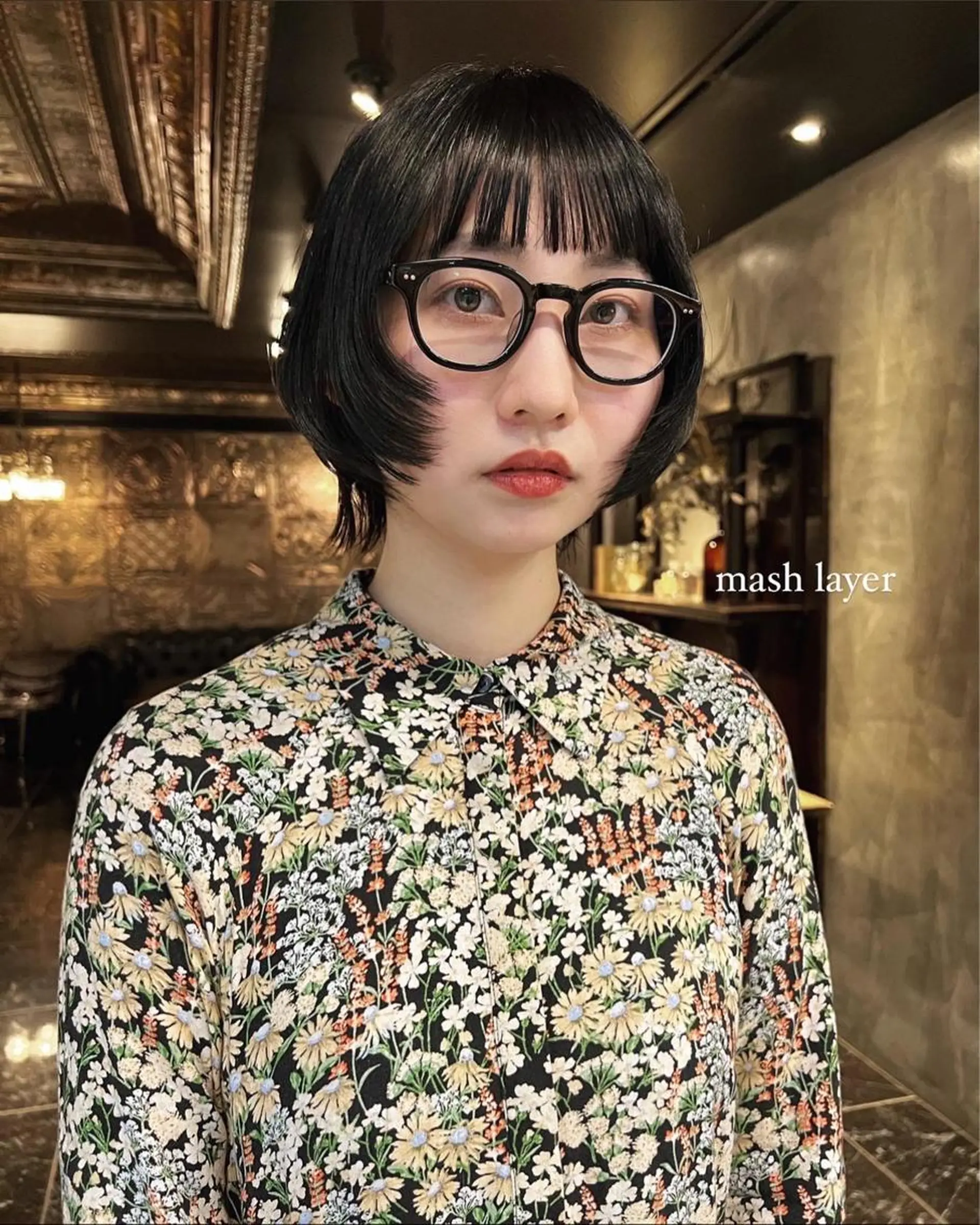 ショート カラー 顔まわりレイヤー レイヤーカット 圧倒的デザイン力 店長🎨RENAのヘアスタイル