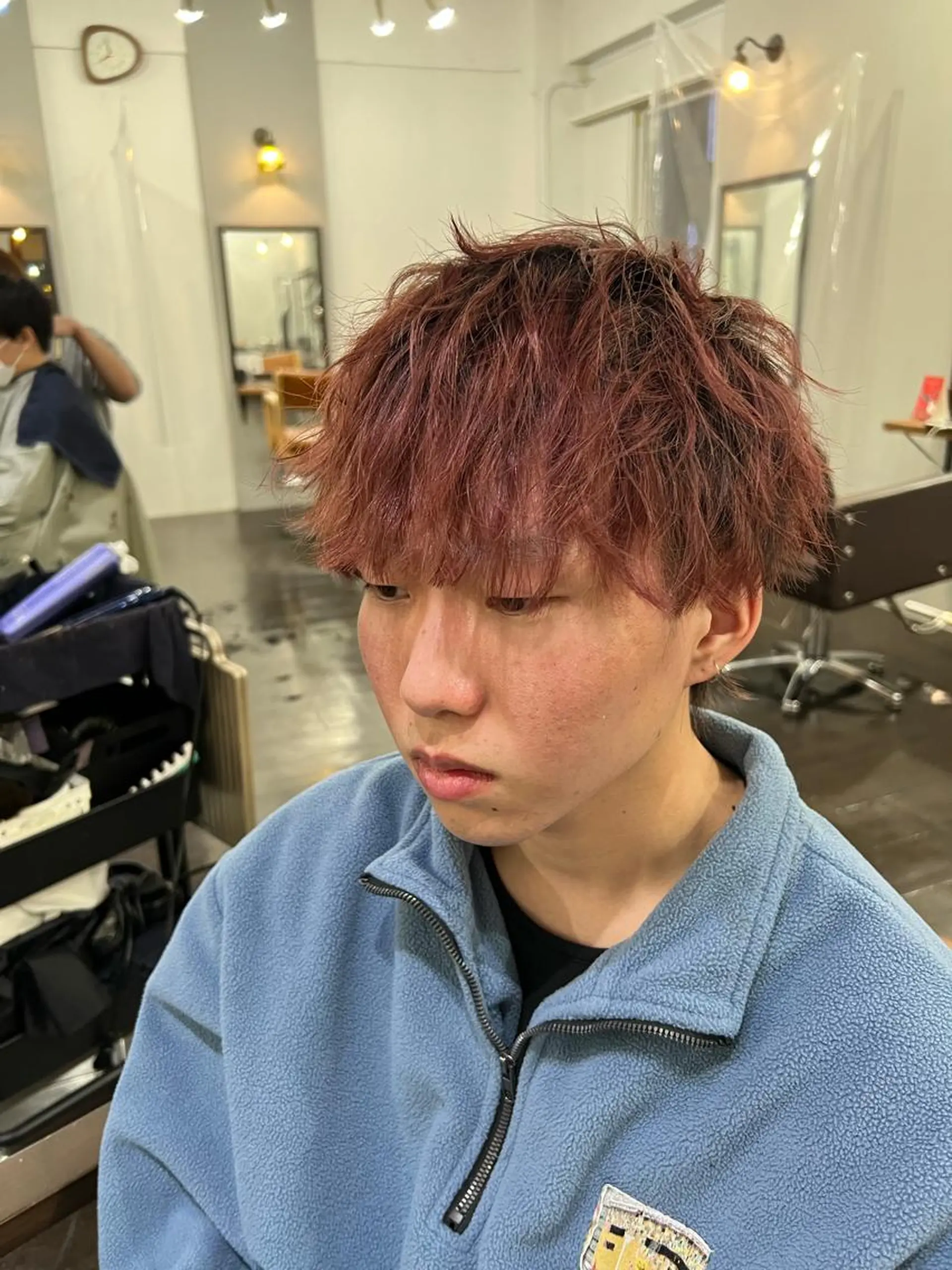 カラー パーマ ヘアアレンジ メンズ 名古屋駅/トップス タイリスト/大黒拓哉のヘアスタイル