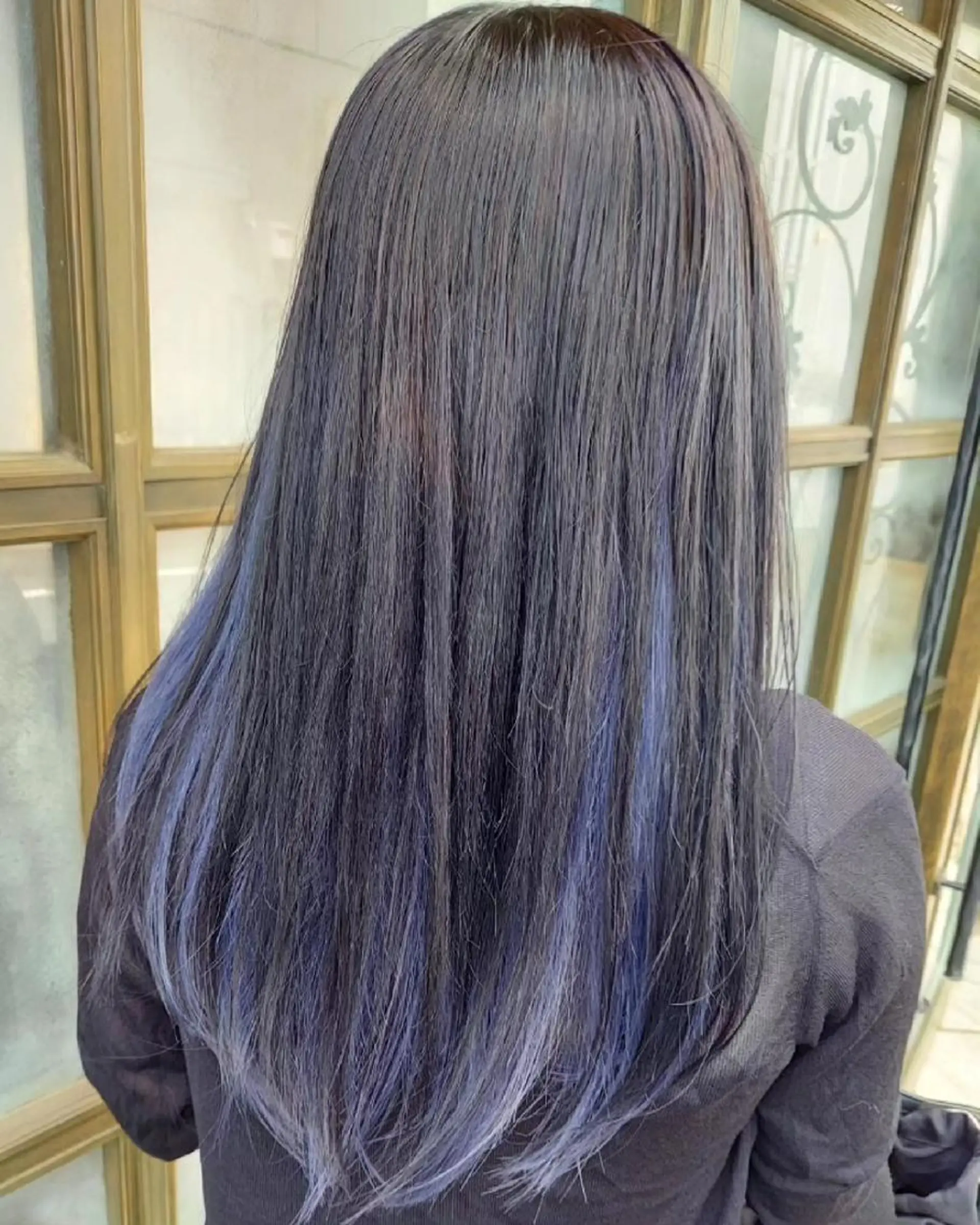 ロング カラー ブルーカラー インナーカラー ブリーチ・ハイトーン 特化🎉内山のヘアスタイル