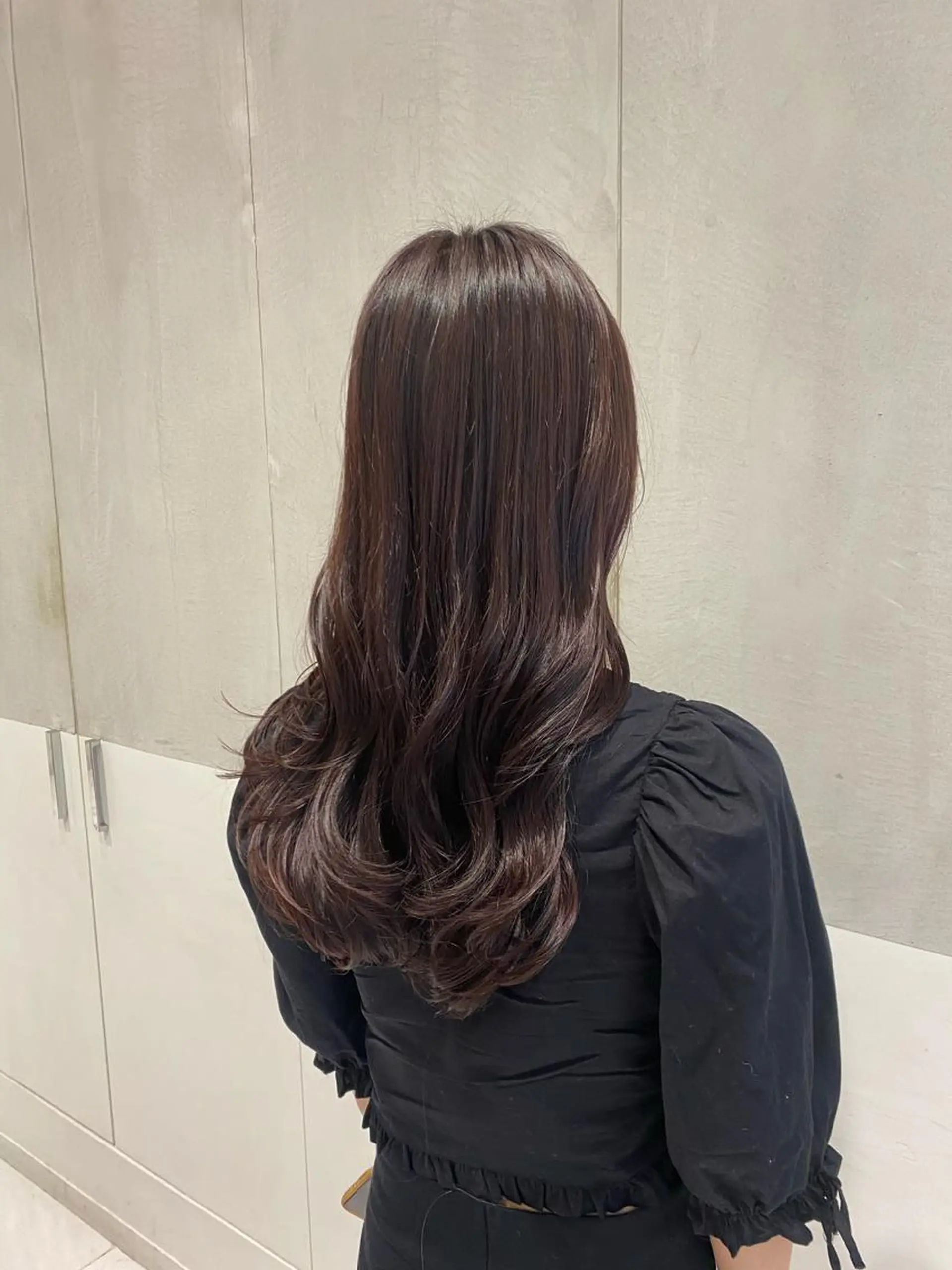 ロング カラー ブラウンカラー ラベンダーカラー カット ヘアカラー パーマ 縮毛矯正 トリートメント ヘッドスパ ナチュラル/韓国💎 haruka 💎のヘアスタイル