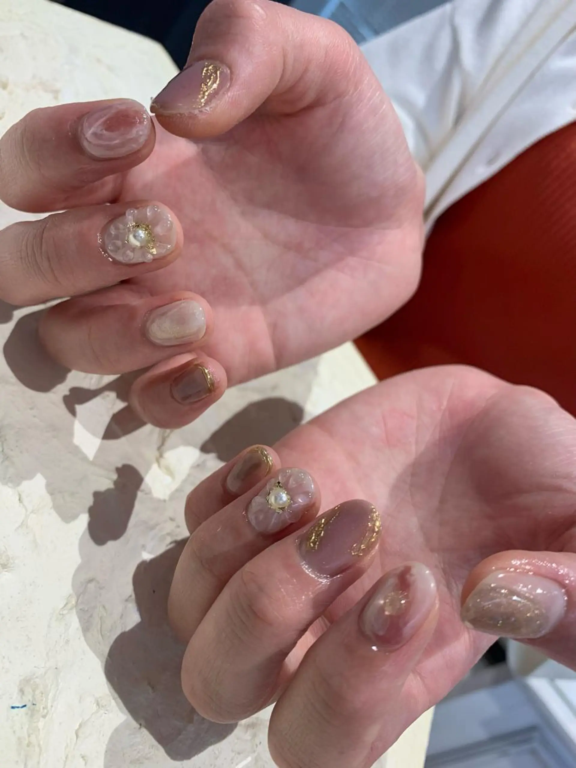 ネイル フラワーネイル ぷっくりネイル マキノ ユイのネイルデザイン