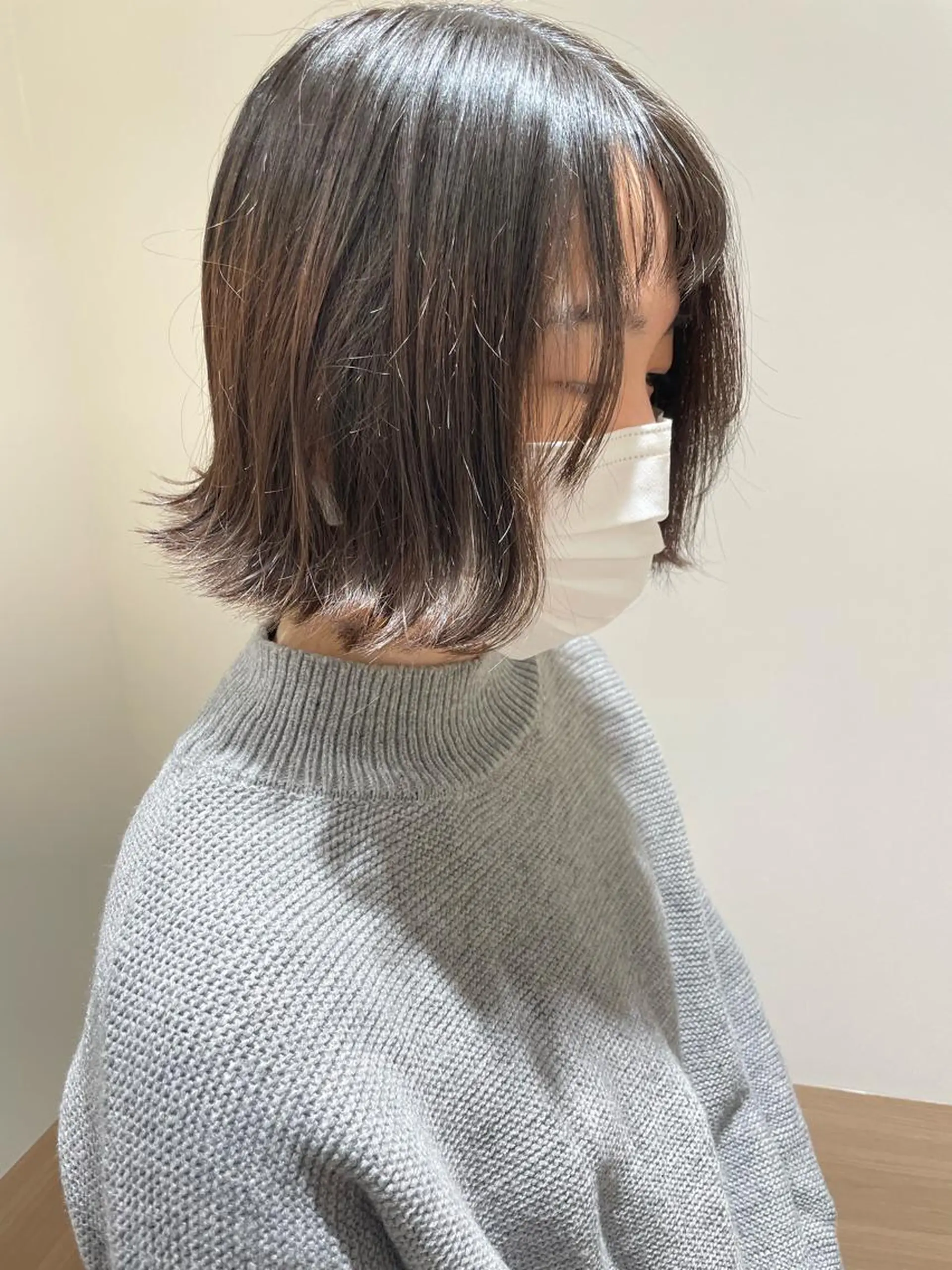 ショート ケアカラー ピンクブラウン ボブ 外ハネヘア カット ヘアカラー GO TODAY SHAiRE SALON所属・天野 瑠真のヘアスタイル