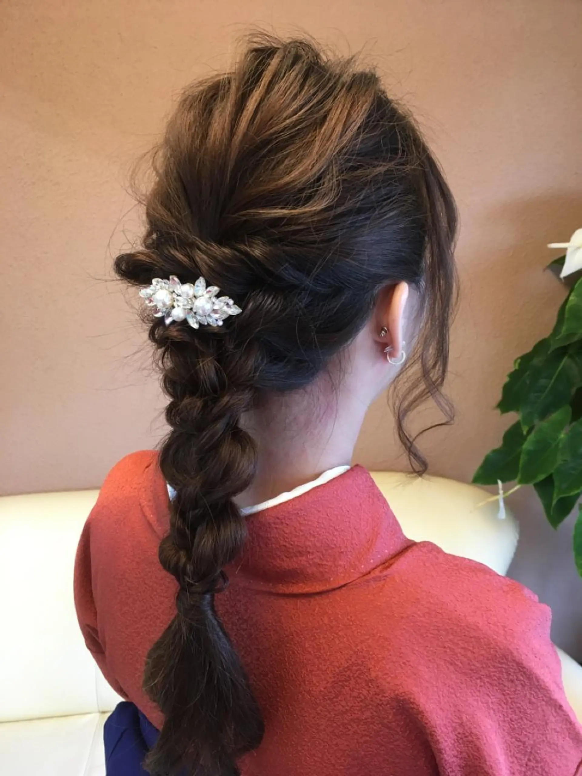 セミロング 卒業式のヘアスタイル 坂井 千穂のヘアスタイル