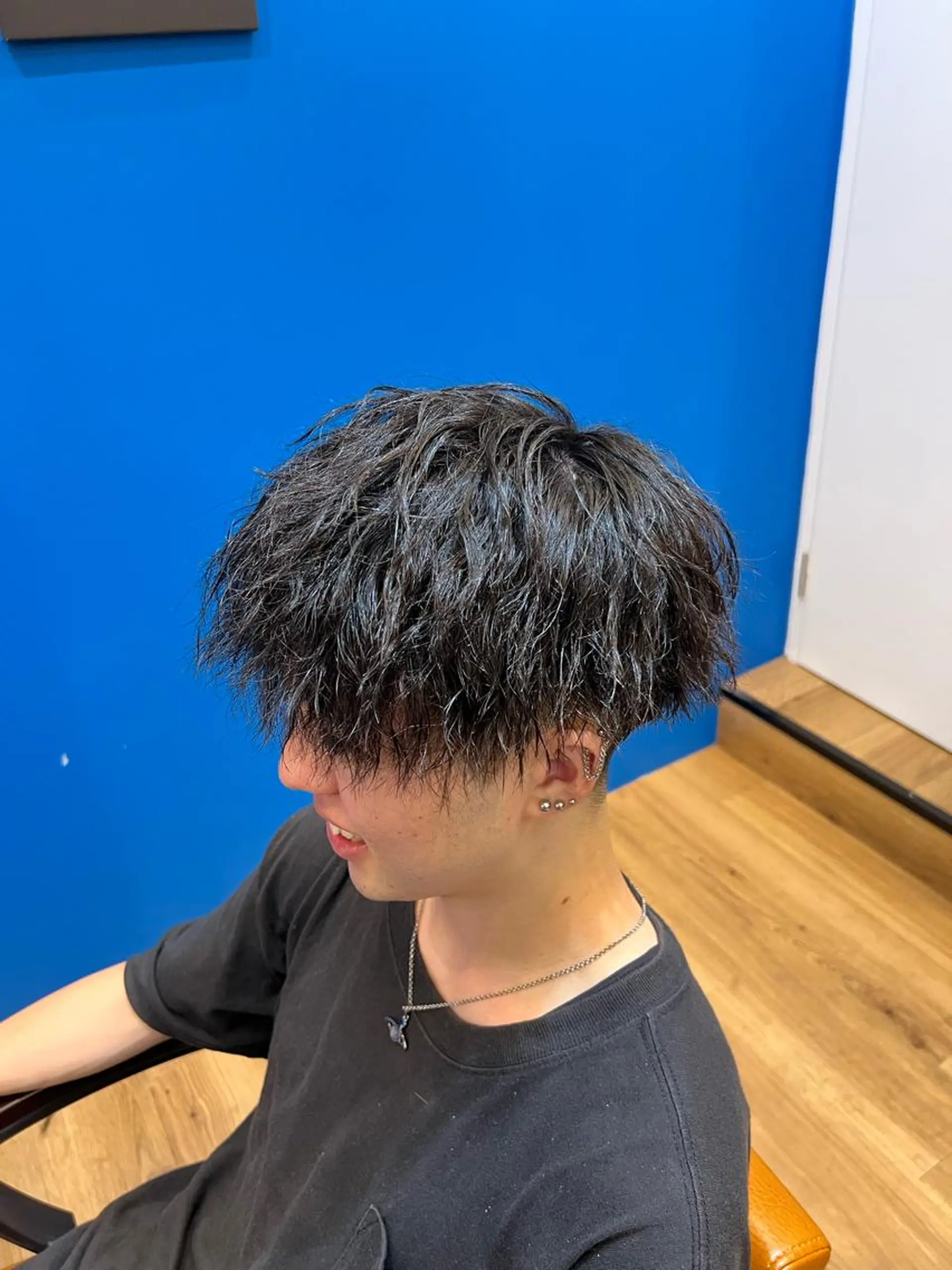 ショート メンズ カット パーマ メンズ専門 花瀬弘晃のヘアスタイル