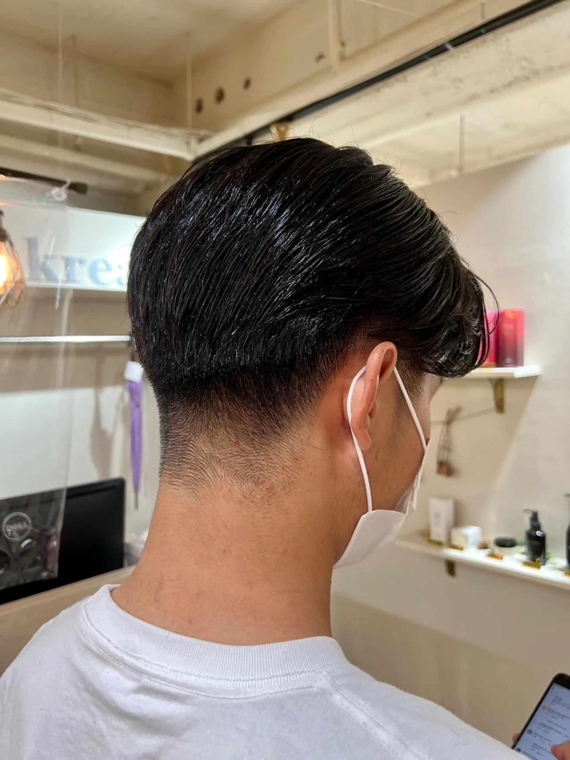 ショート パーマ メンズ センターパート メンズカットパーマ ✂️ JOYAのヘアスタイル